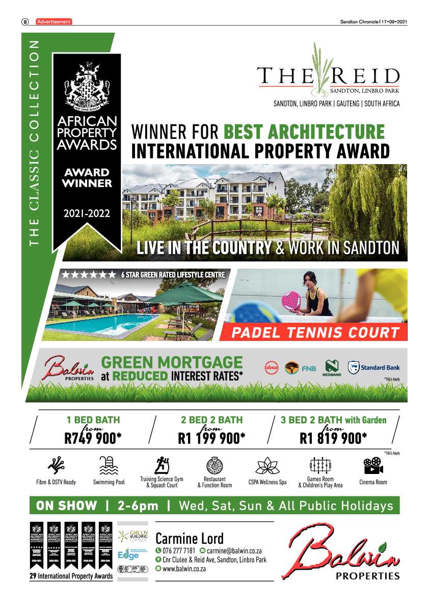 Sandton Chronicle 17 September 2021 page 8
