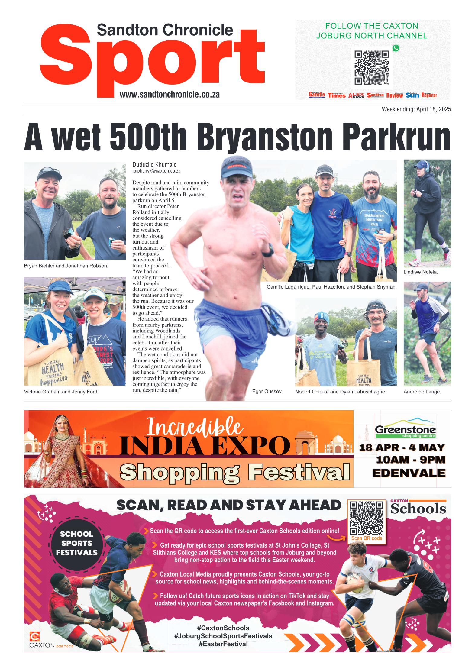 Sandton Chronicle 18 April 2025 page 12