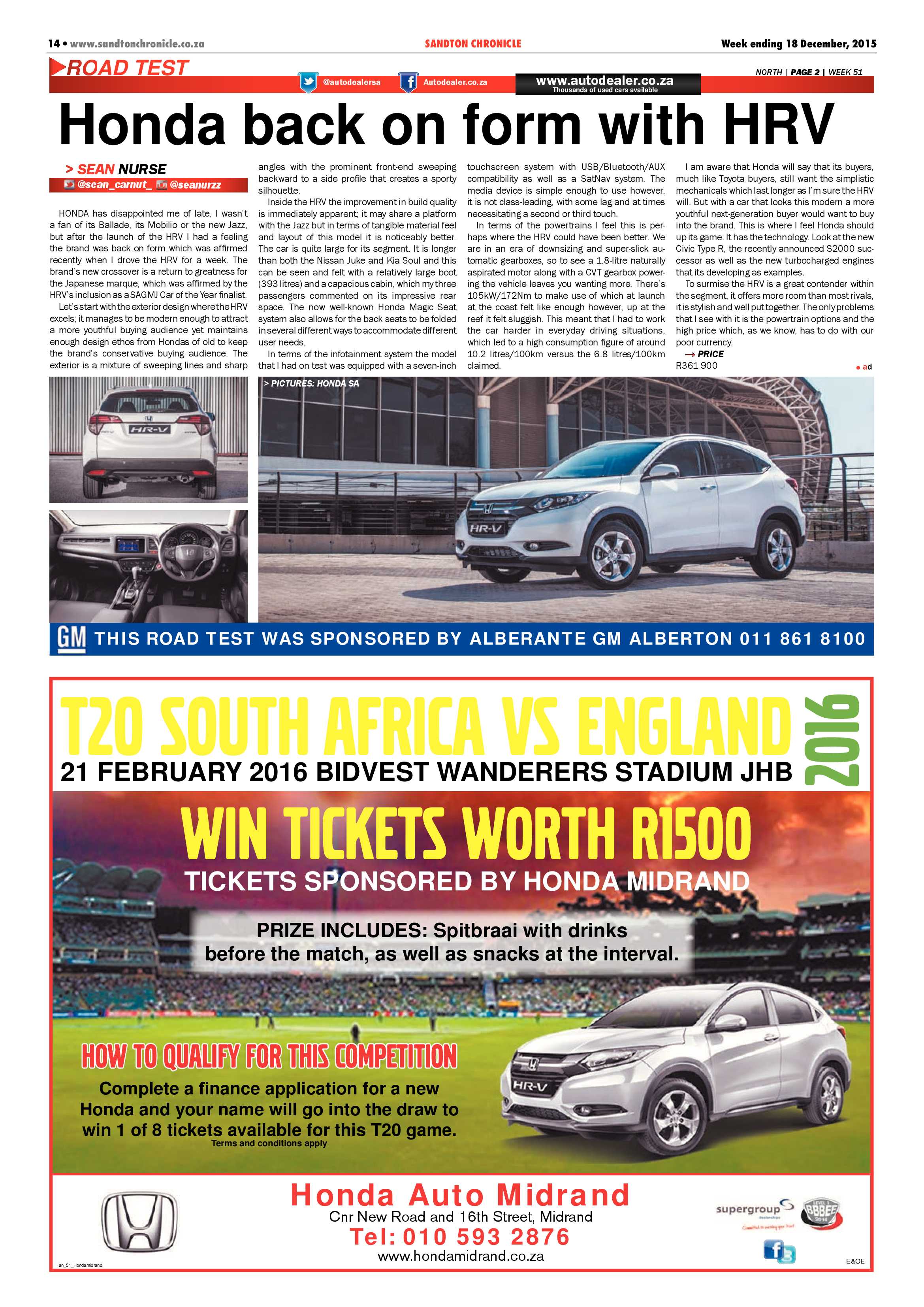 Sandton Chronicle 18 December 2015 page 14