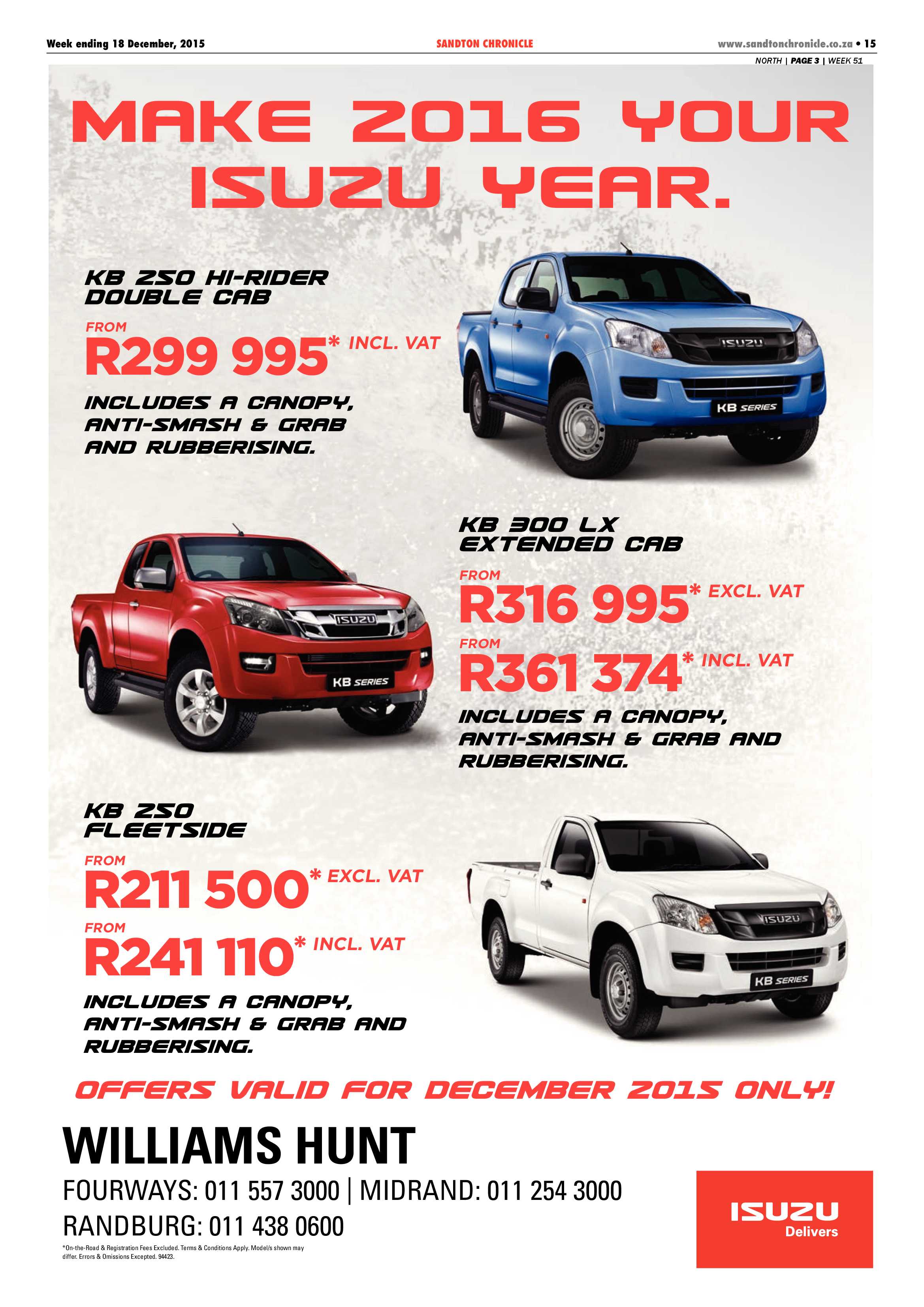 Sandton Chronicle 18 December 2015 page 15