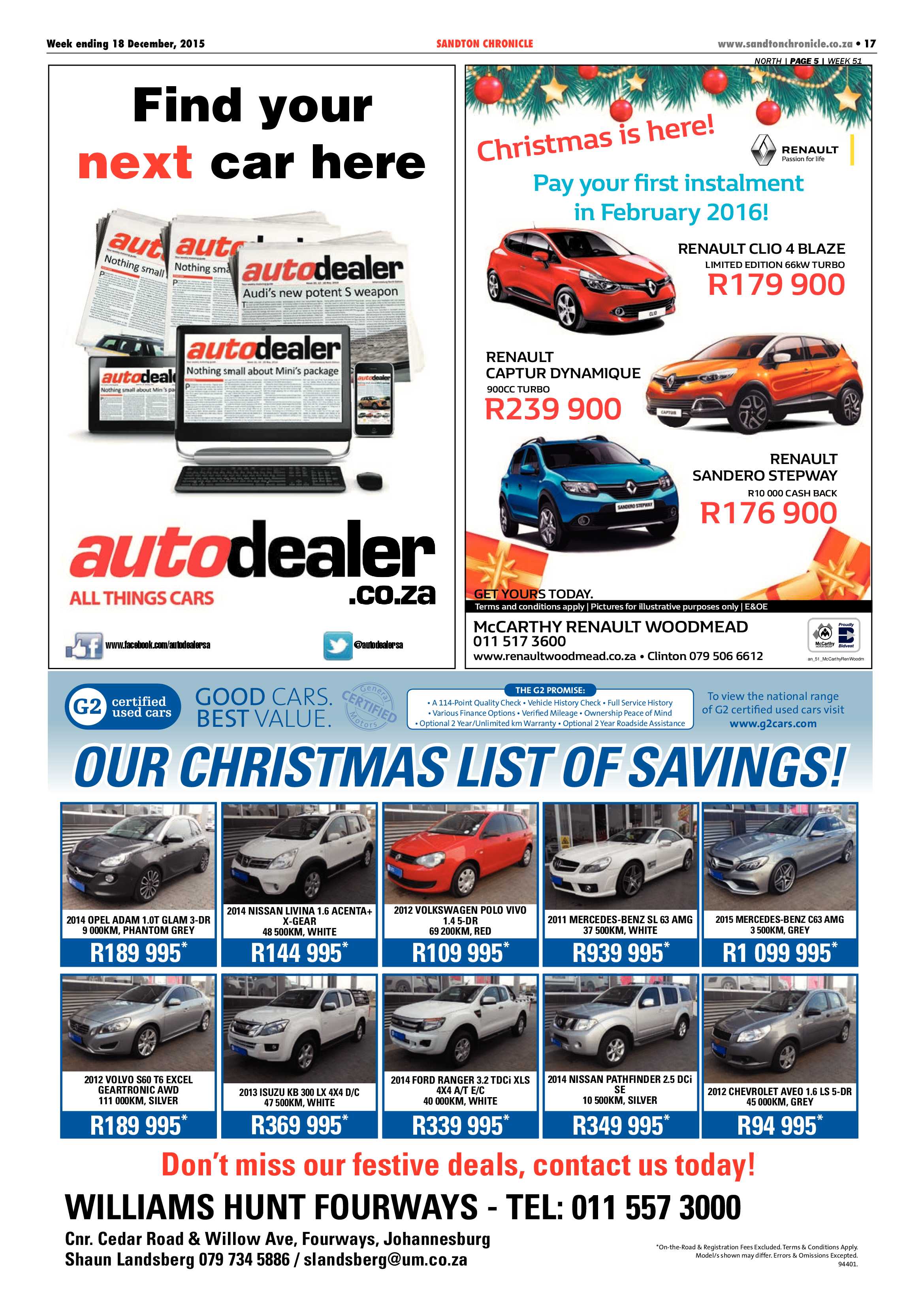 Sandton Chronicle 18 December 2015 page 17
