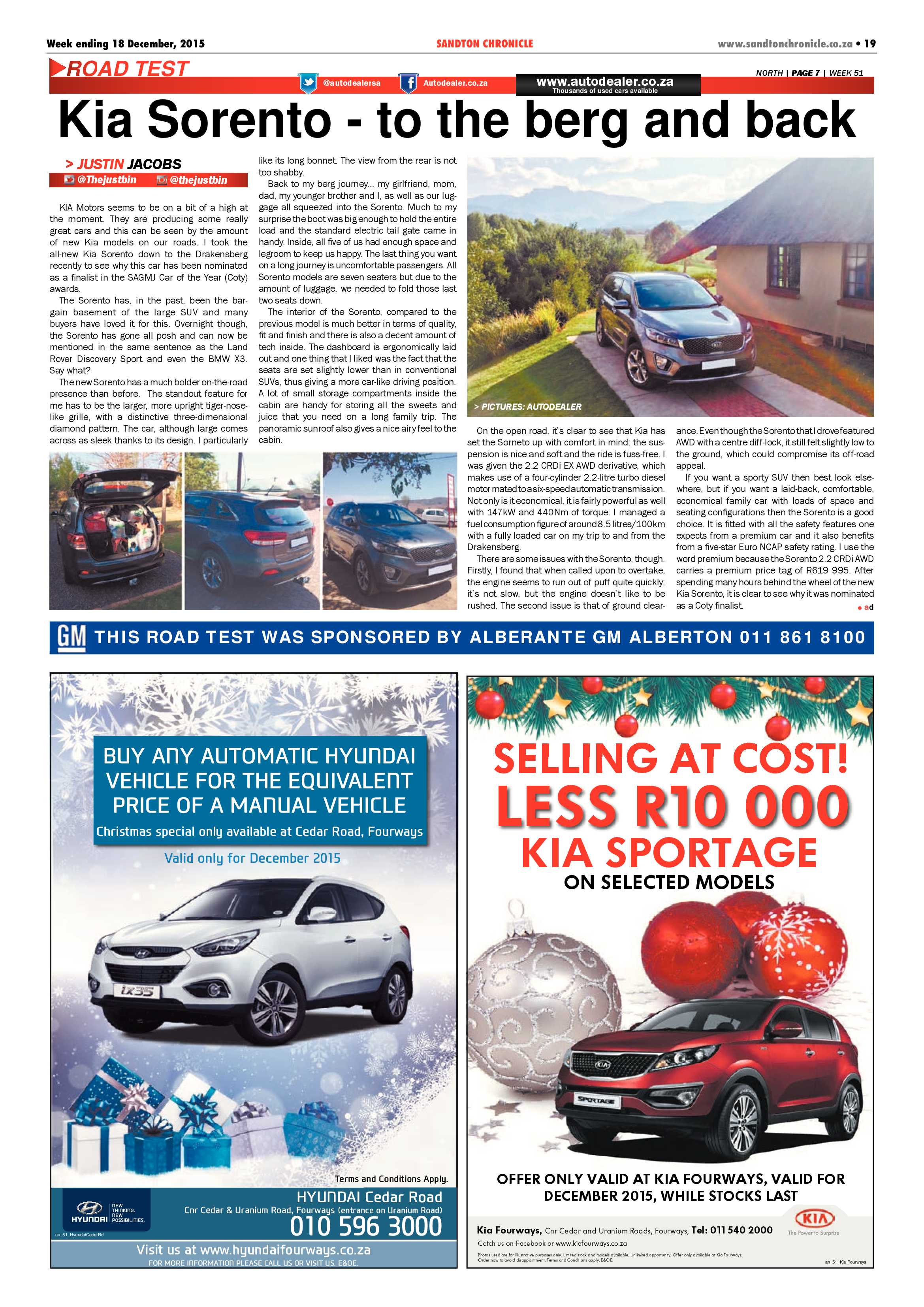 Sandton Chronicle 18 December 2015 page 19