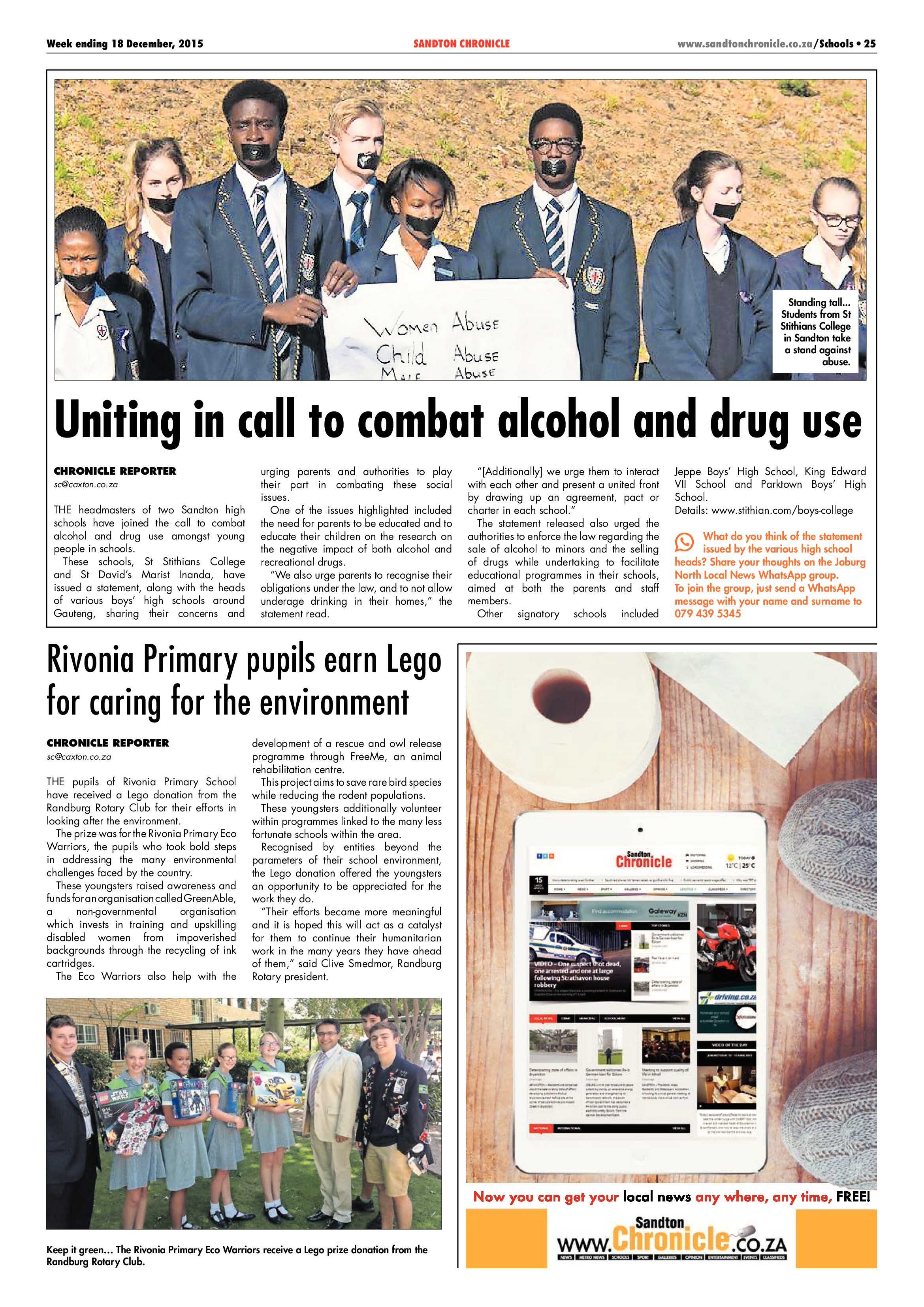 Sandton Chronicle 18 December 2015 page 25
