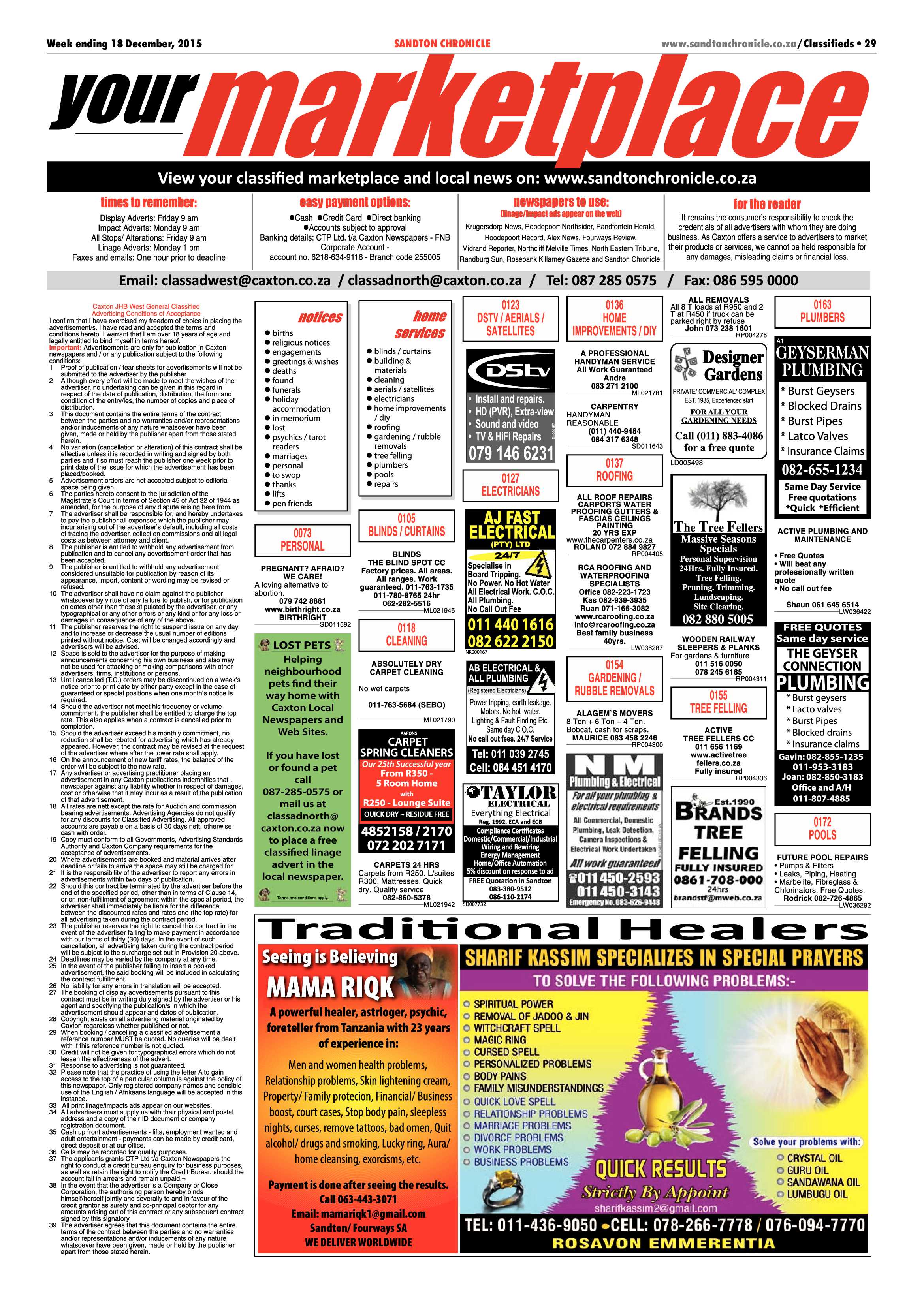 Sandton Chronicle 18 December 2015 page 29