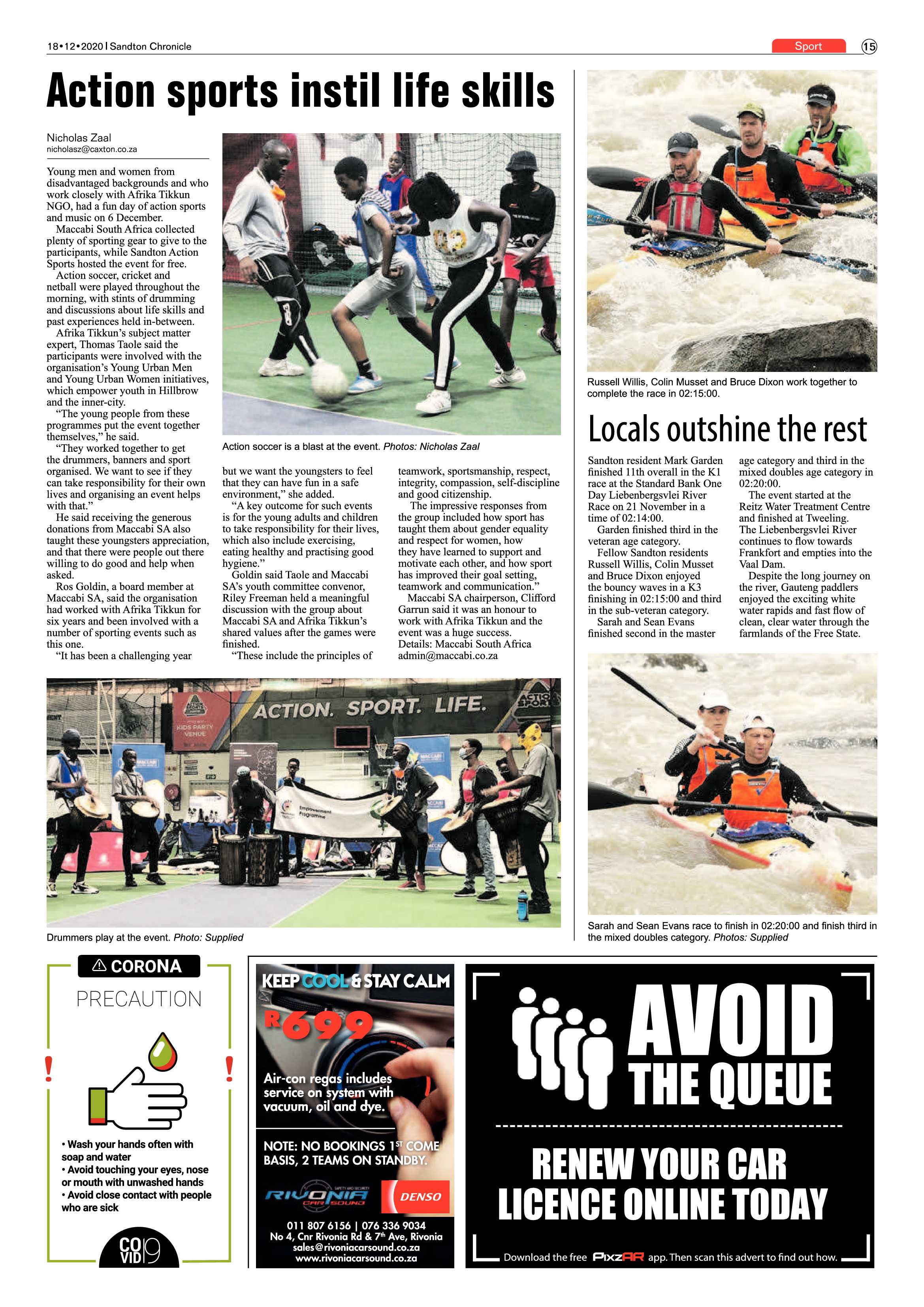 Sandton Chronicle 18 December 2020 page 15