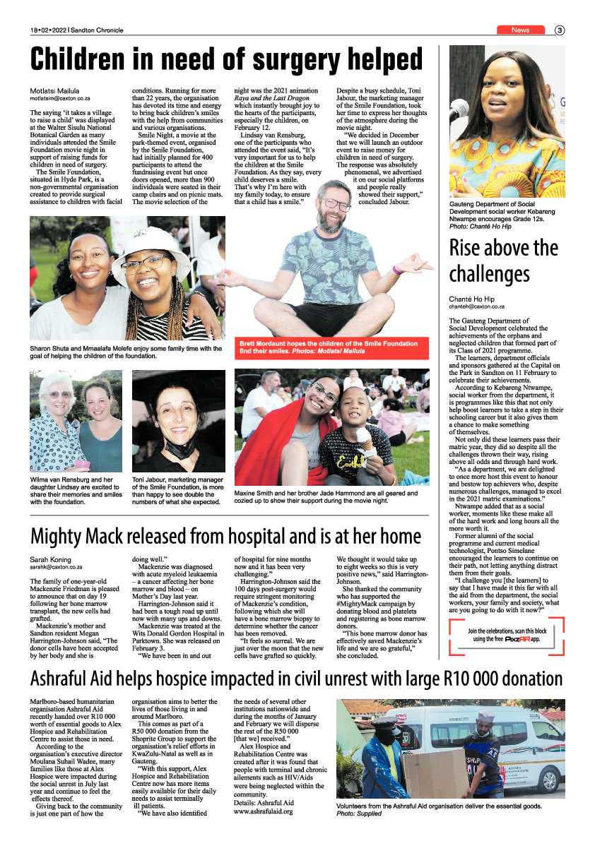 Sandton Chronicle 18 February 2022 page 3