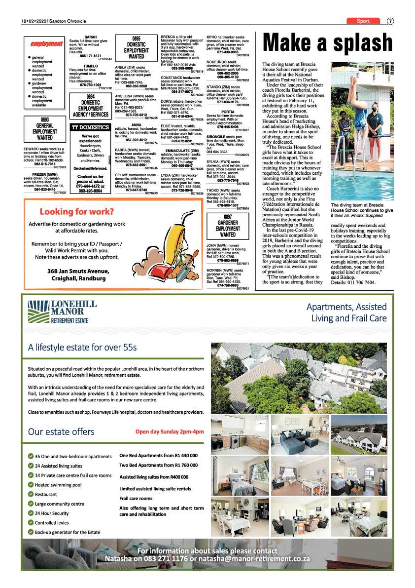 Sandton Chronicle 18 February 2022 page 7