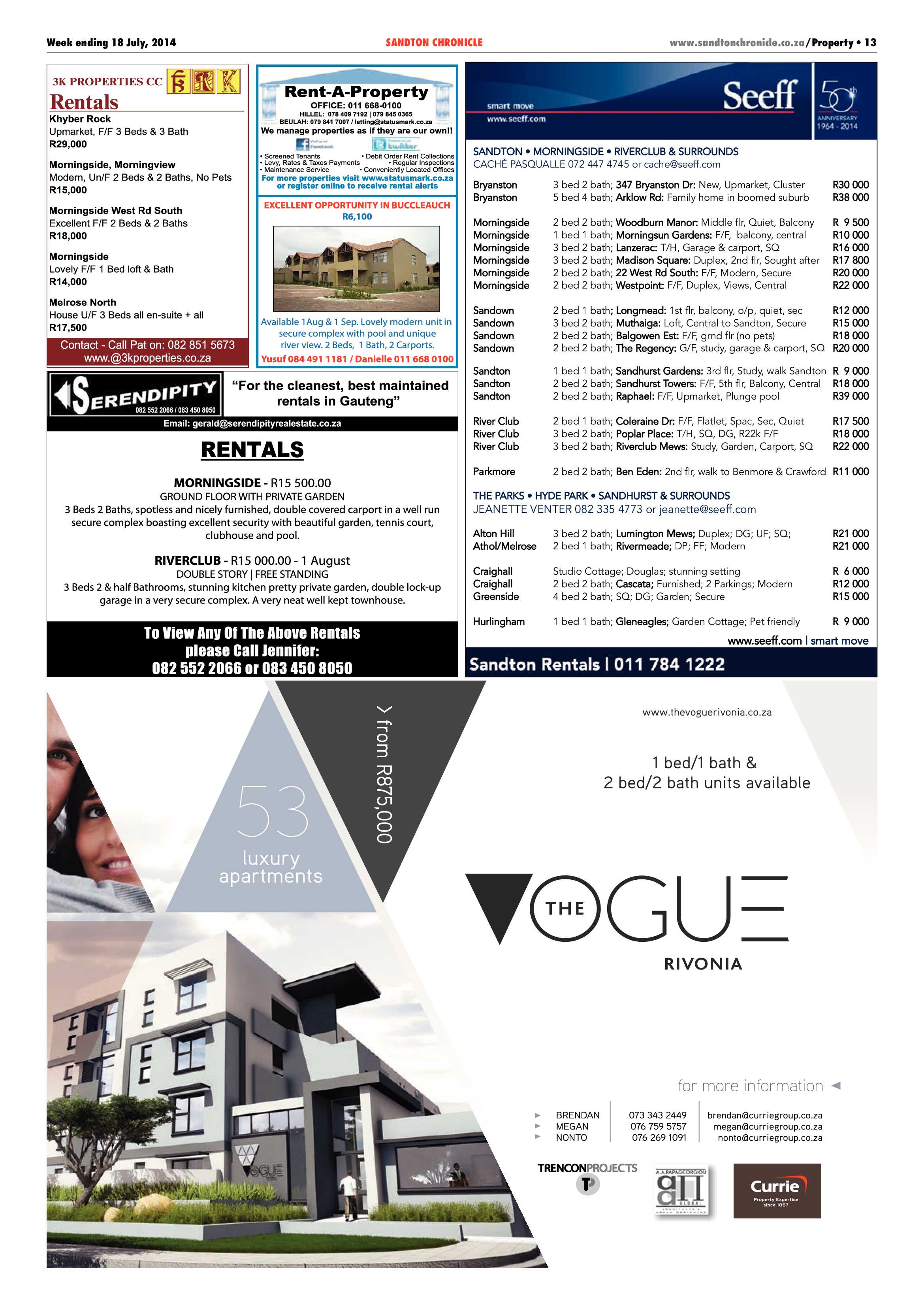 Sandton Chronicle 18 July 2014 page 25