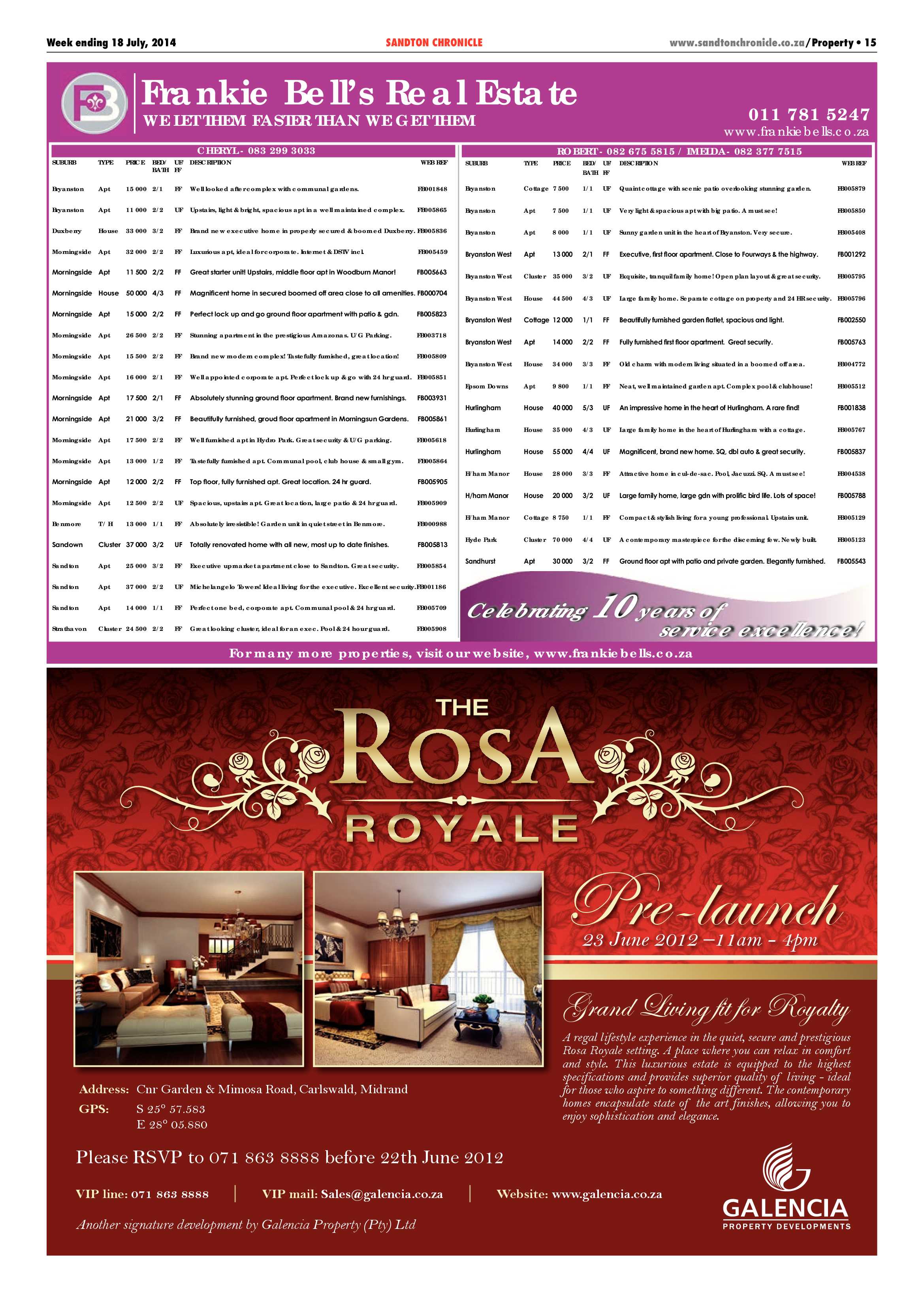 Sandton Chronicle 18 July 2014 page 27