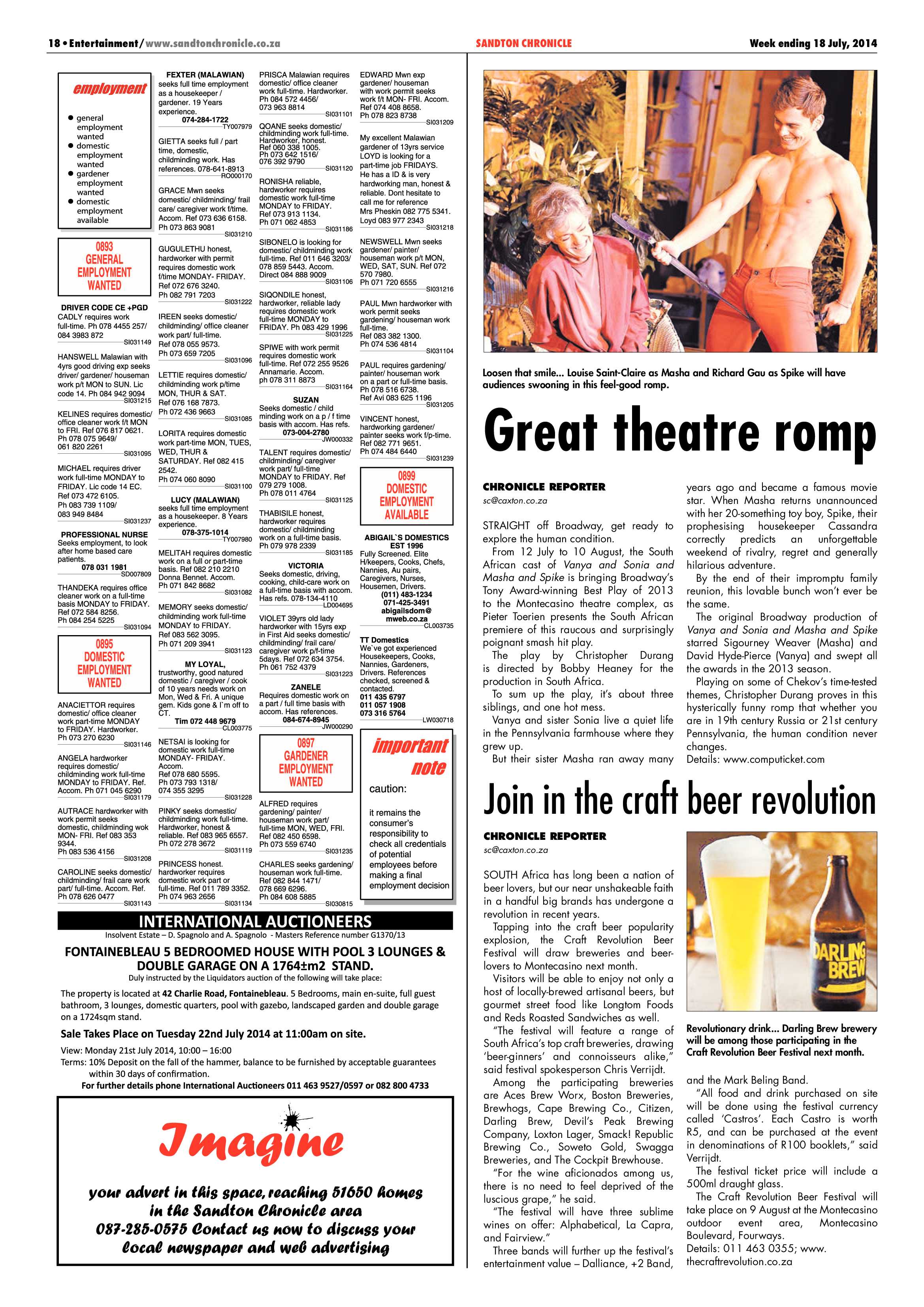 Sandton Chronicle 18 July 2014 page 30