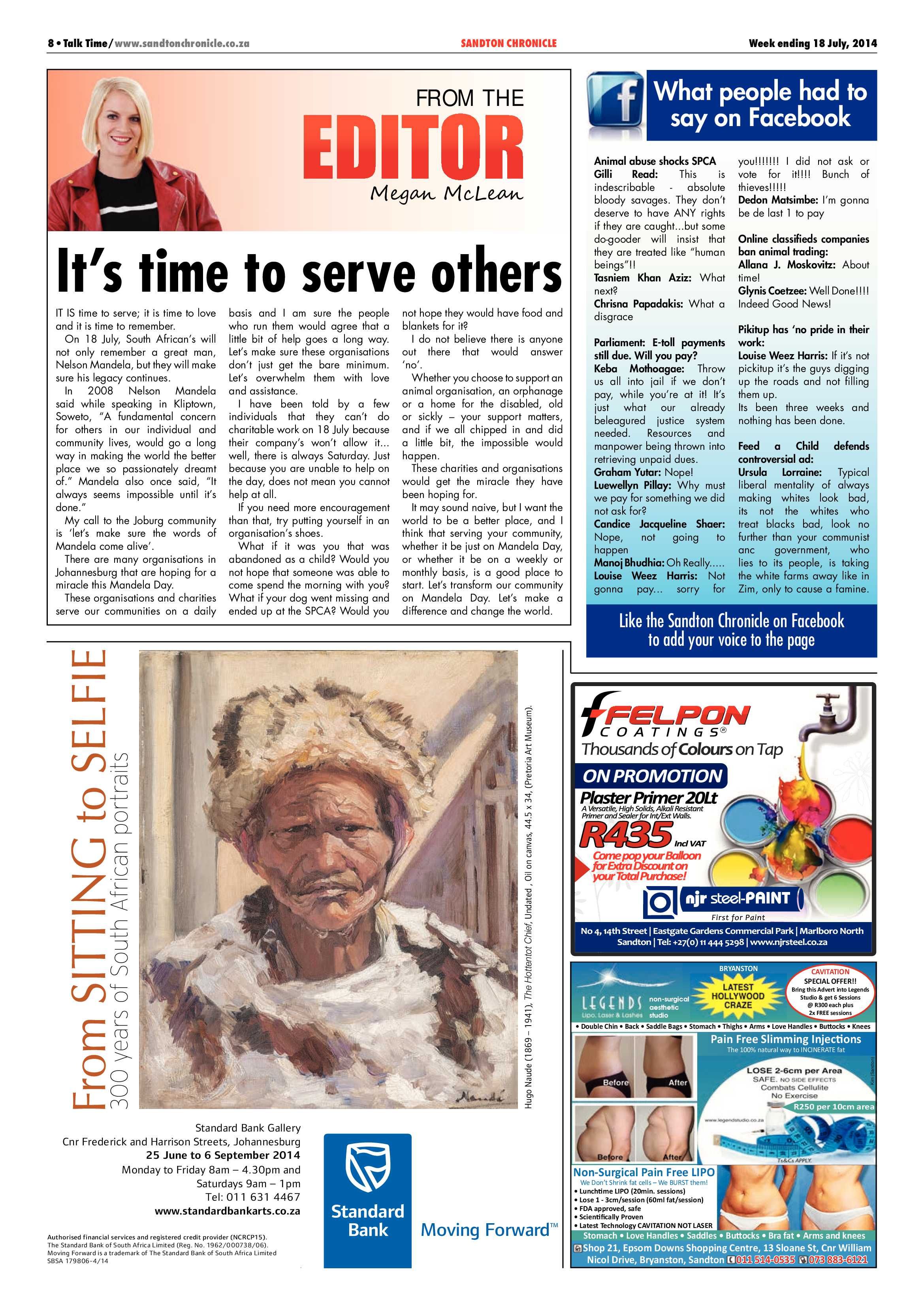 Sandton Chronicle 18 July 2014 page 8