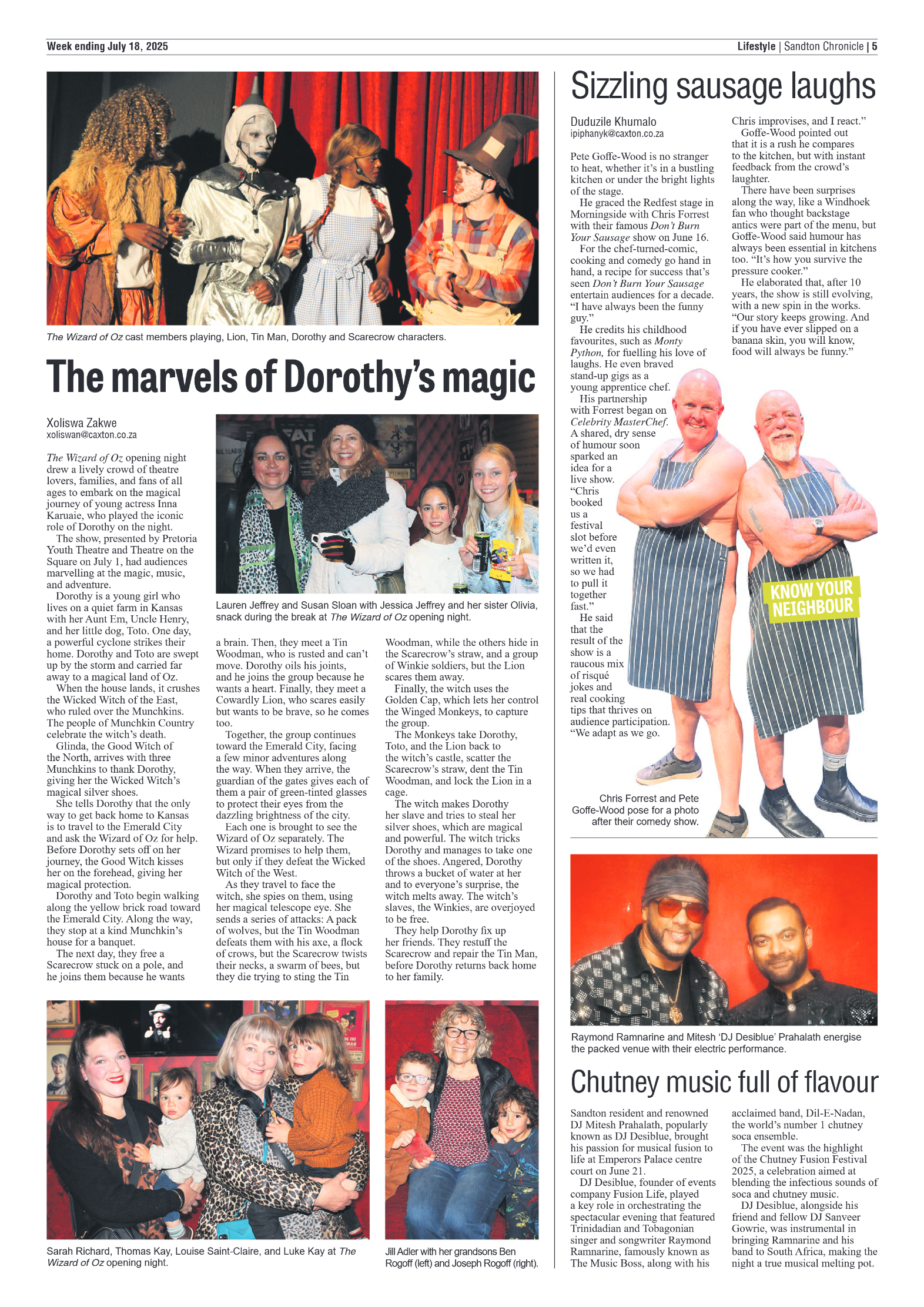 Sandton Chronicle 18 July 2025 page 5