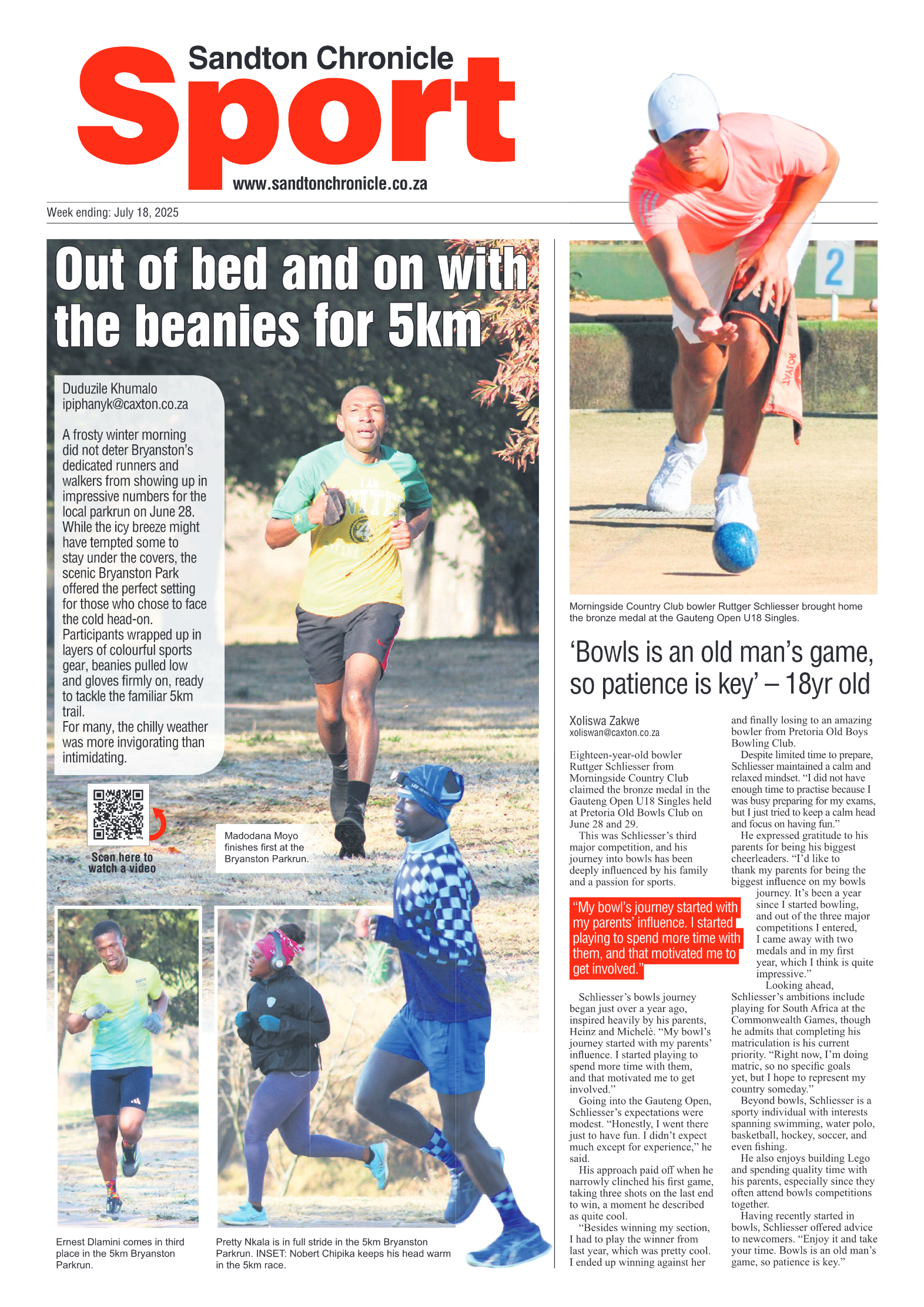 Sandton Chronicle 18 July 2025 page 8