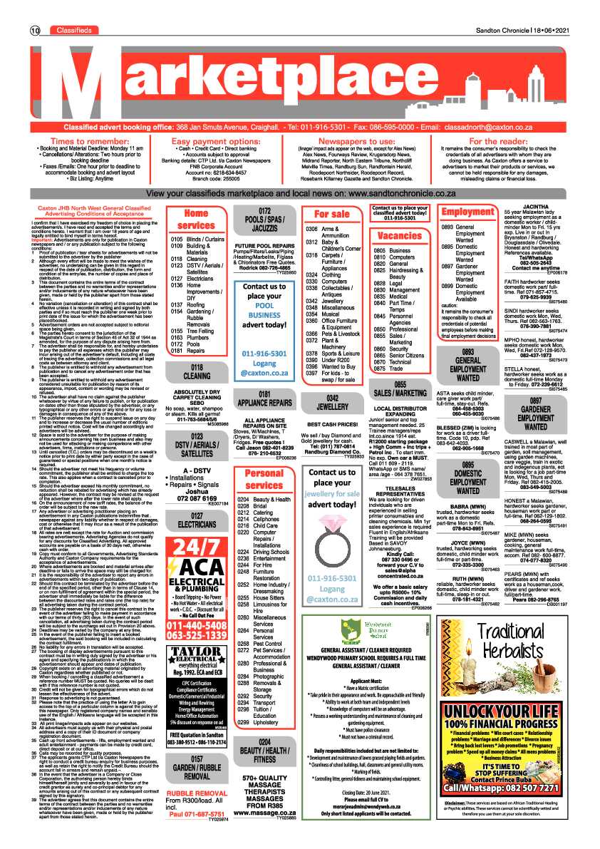 Sandton Chronicle 18 June 2021 page 10