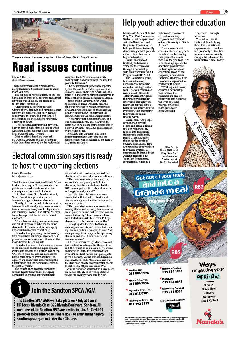Sandton Chronicle 18 June 2021 page 3
