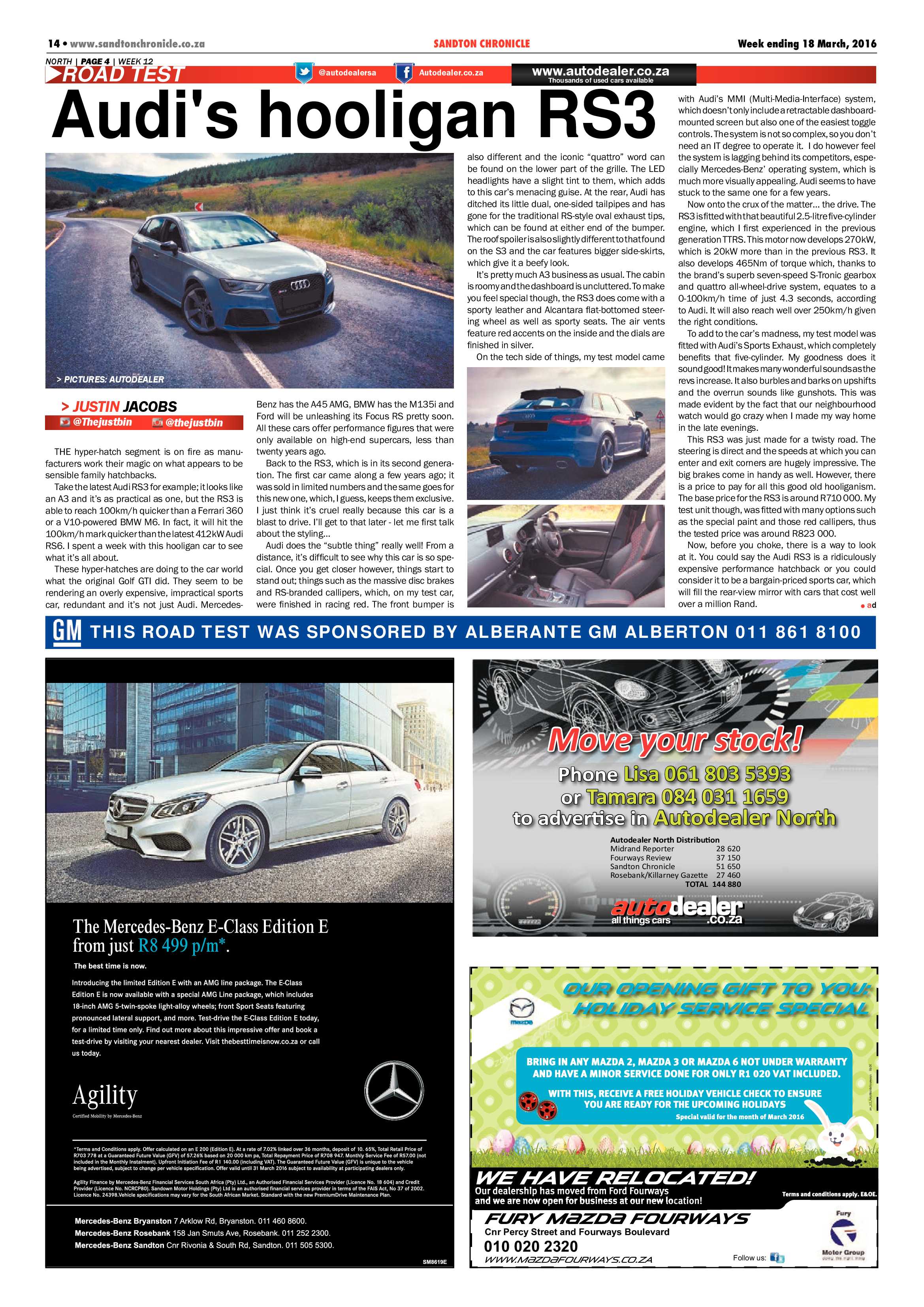 Sandton Chronicle 18 March 2016 page 14