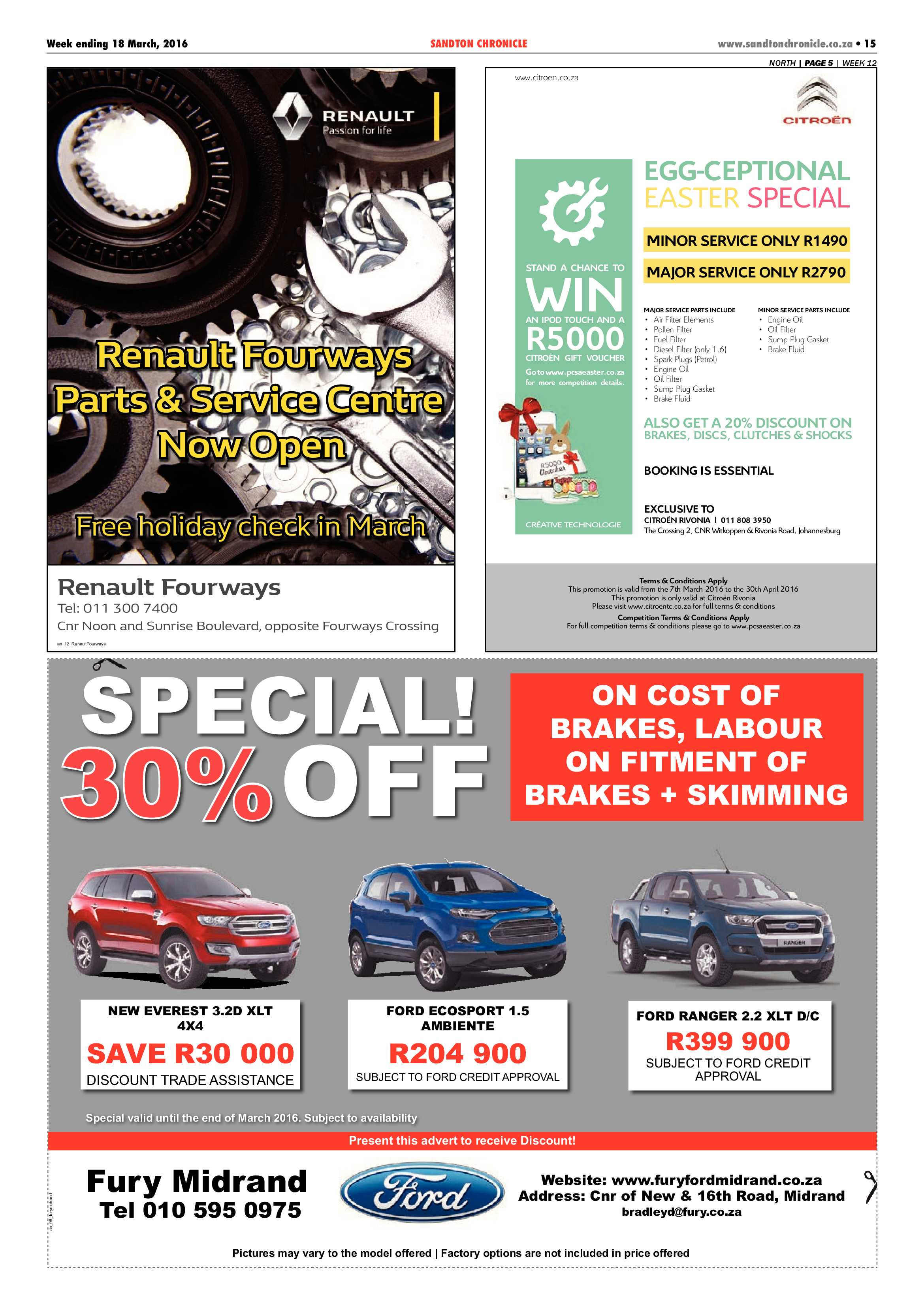 Sandton Chronicle 18 March 2016 page 15