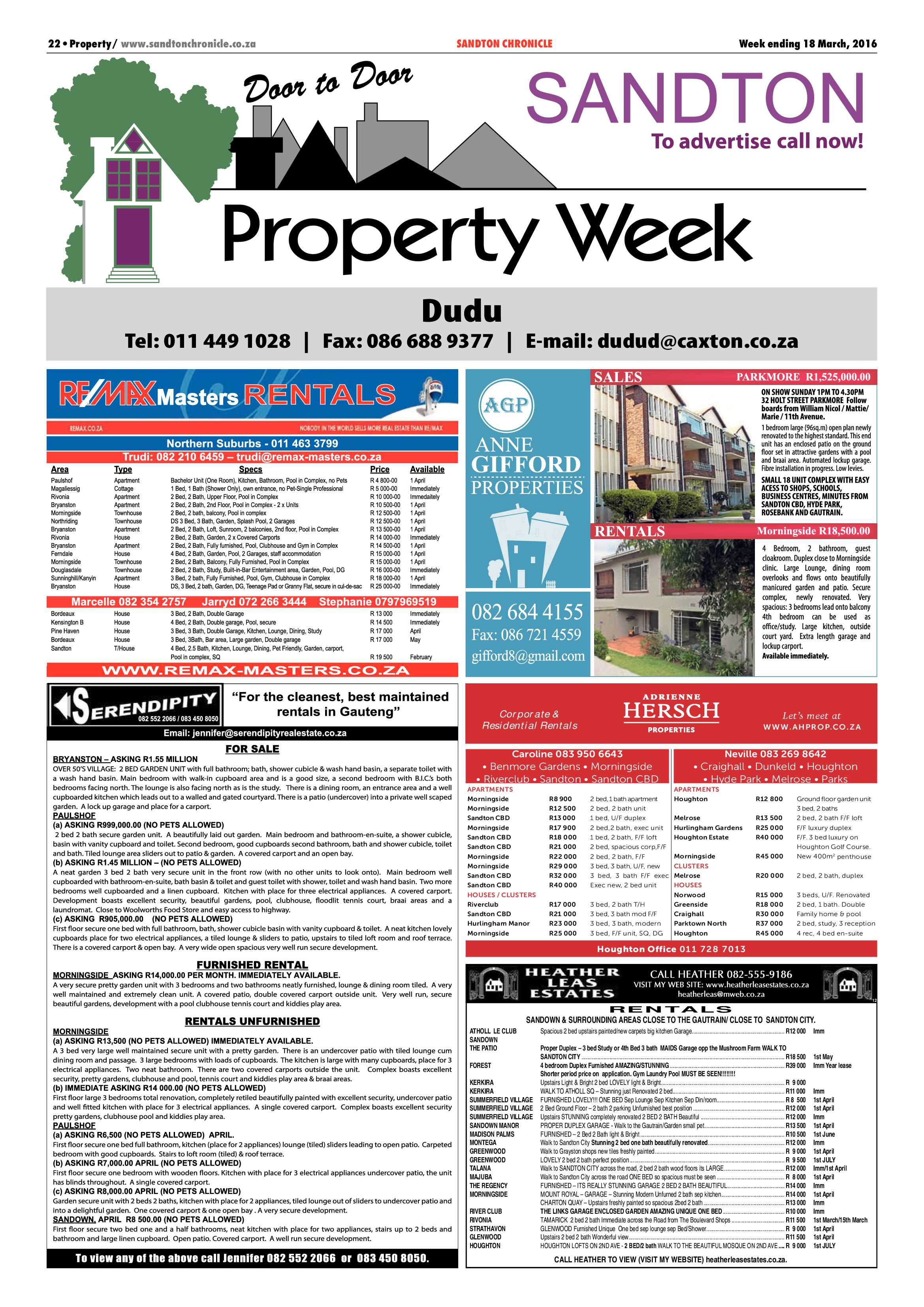 Sandton Chronicle 18 March 2016 page 22