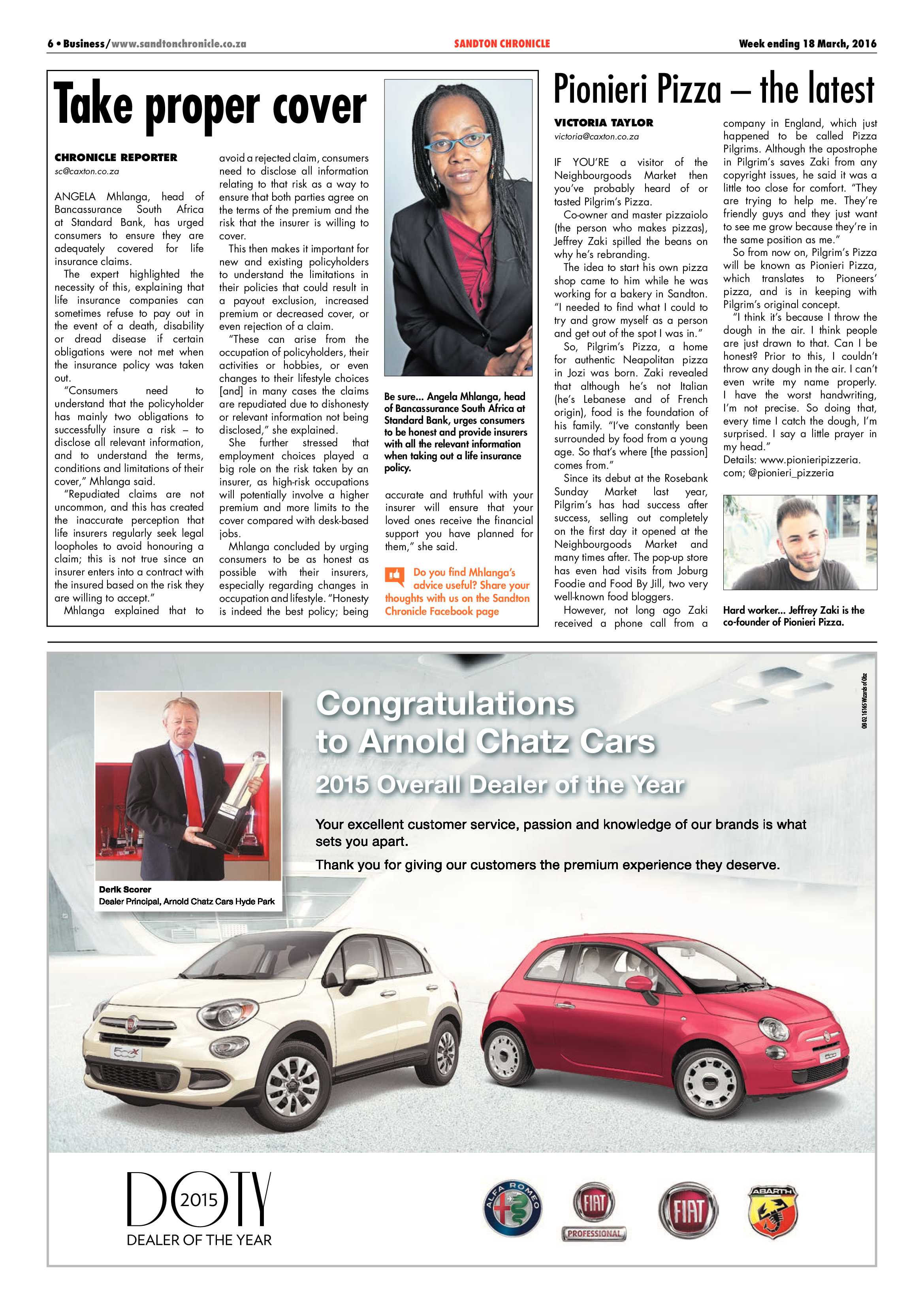 Sandton Chronicle 18 March 2016 page 6