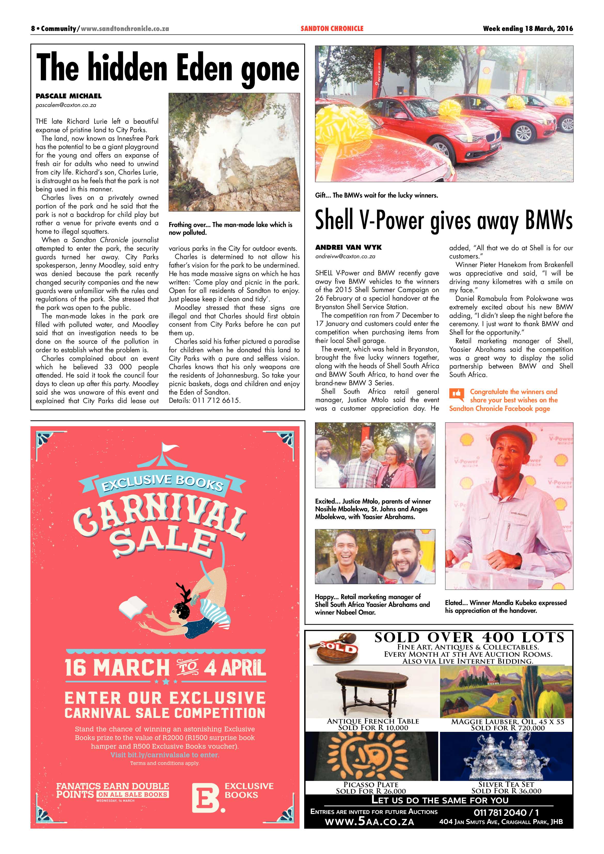 Sandton Chronicle 18 March 2016 page 8