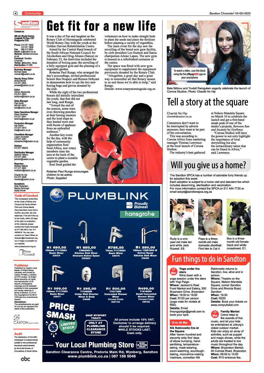 Sandton Chronicle 18 March 2022 page 4