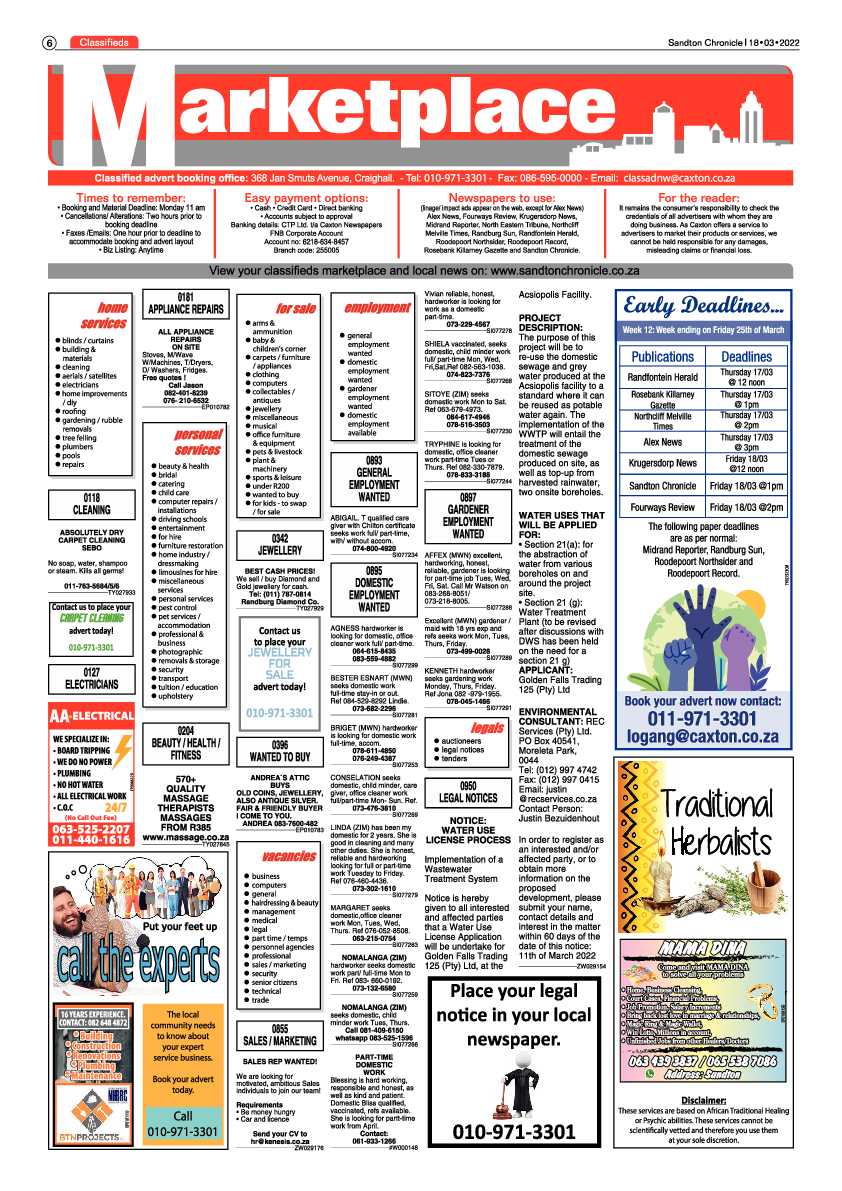 Sandton Chronicle 18 March 2022 page 6