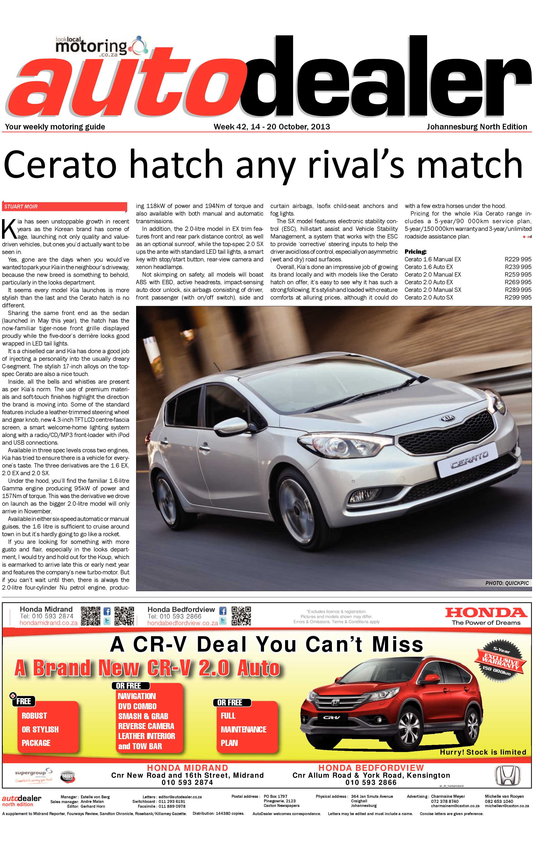 Sandton Chronicle 18 October 2013 page 15