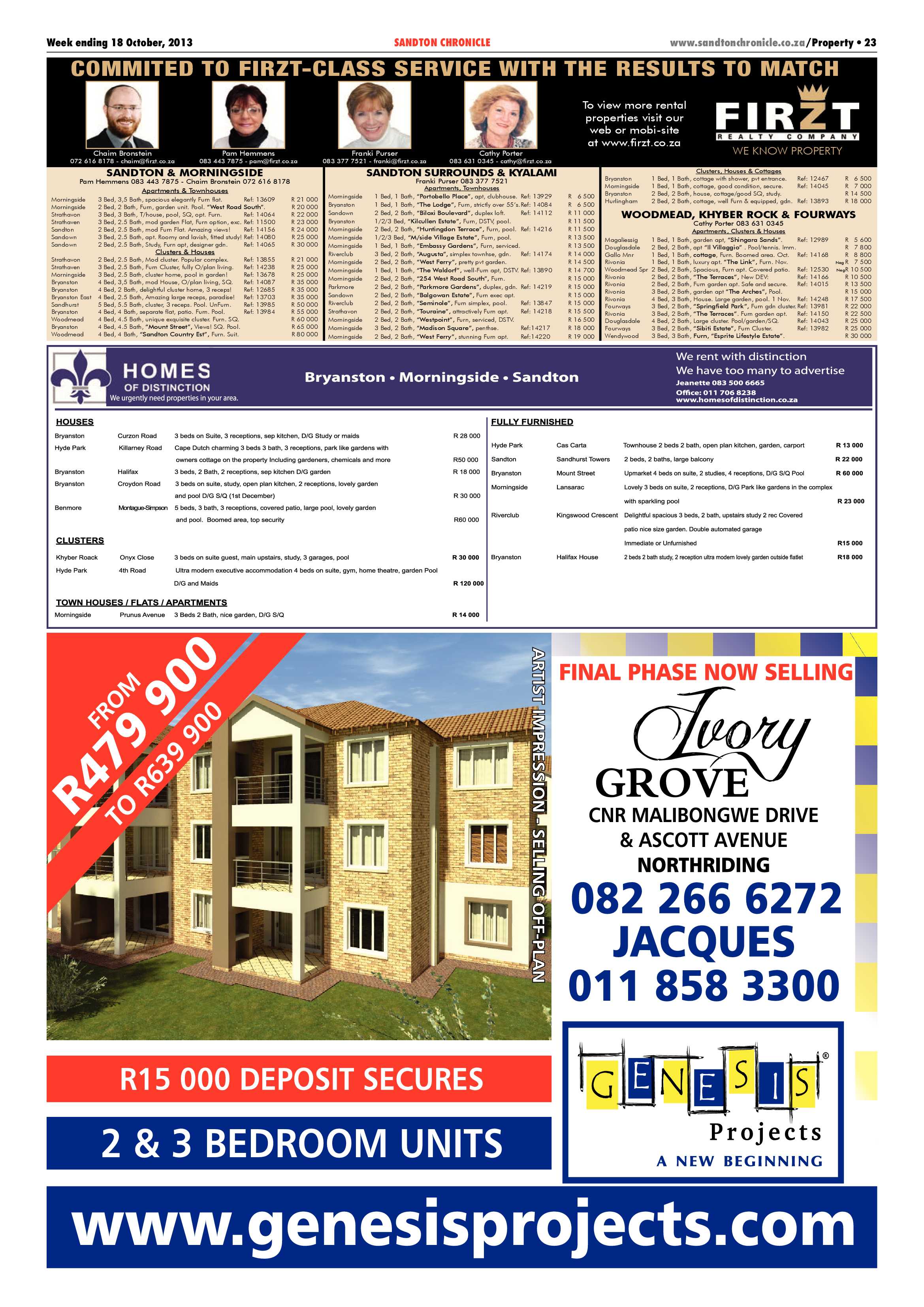 Sandton Chronicle 18 October 2013 page 43