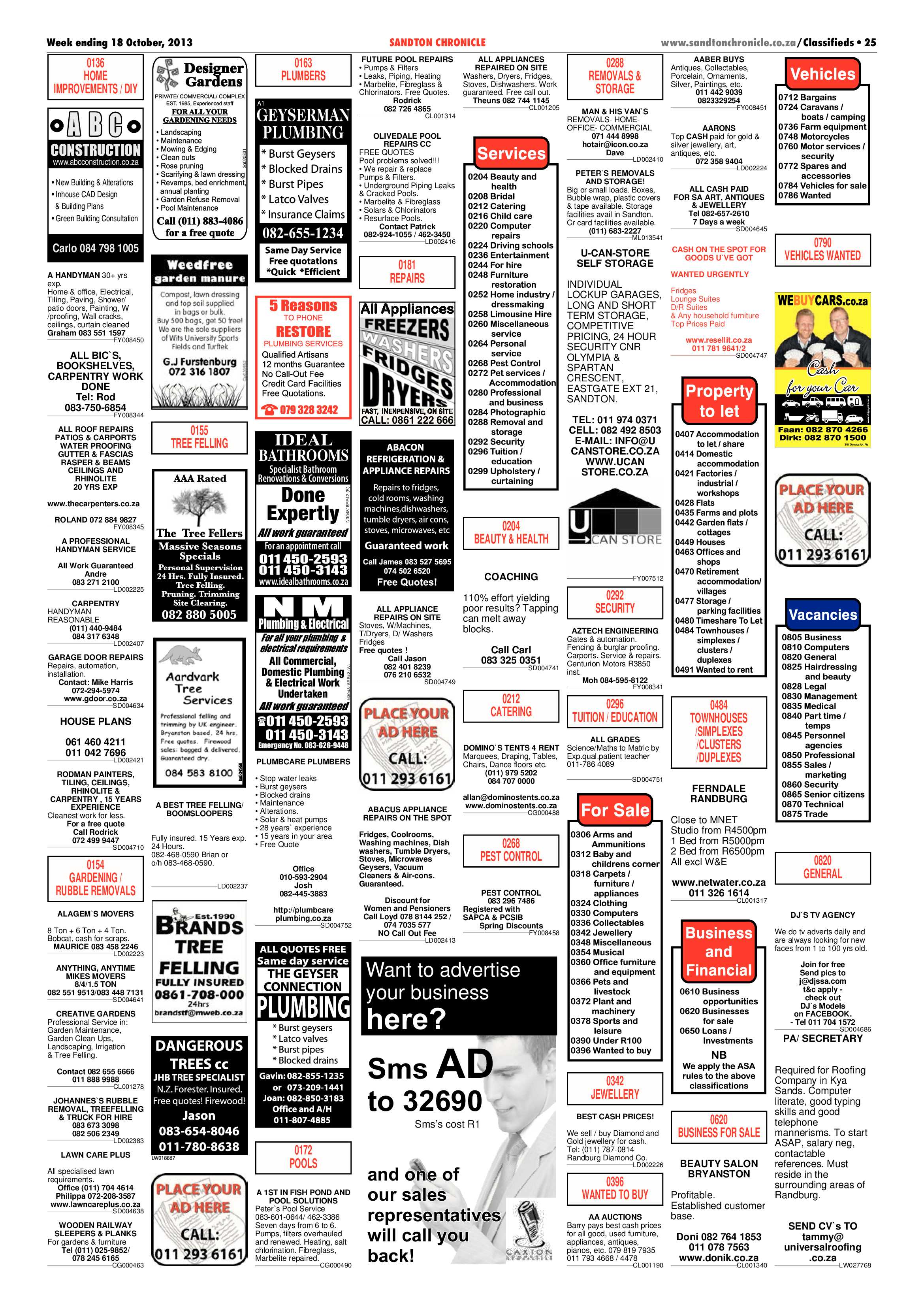 Sandton Chronicle 18 October 2013 page 45