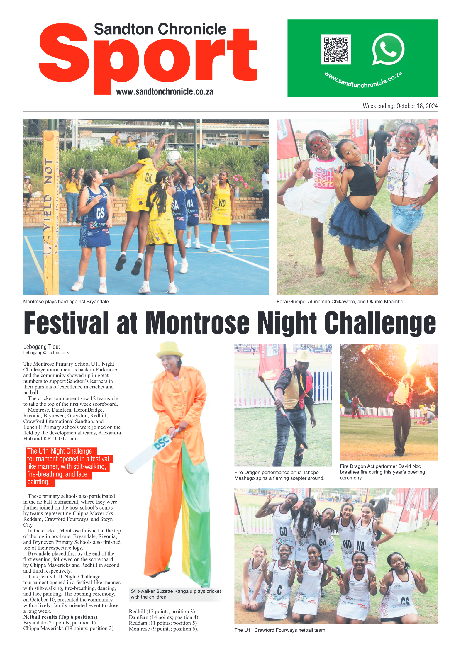 Sandton Chronicle 18 October 2024 page 12
