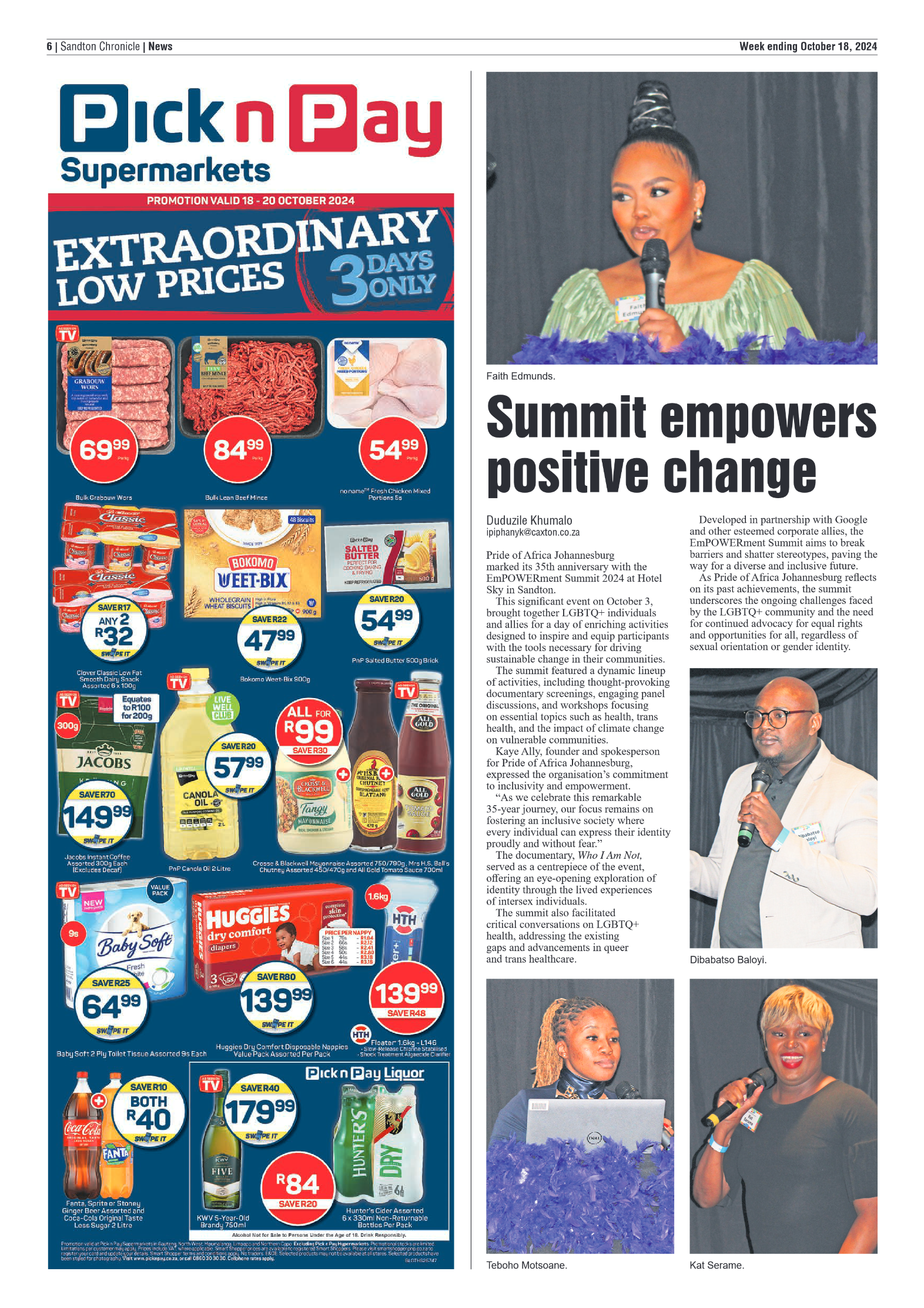 Sandton Chronicle 18 October 2024 page 6