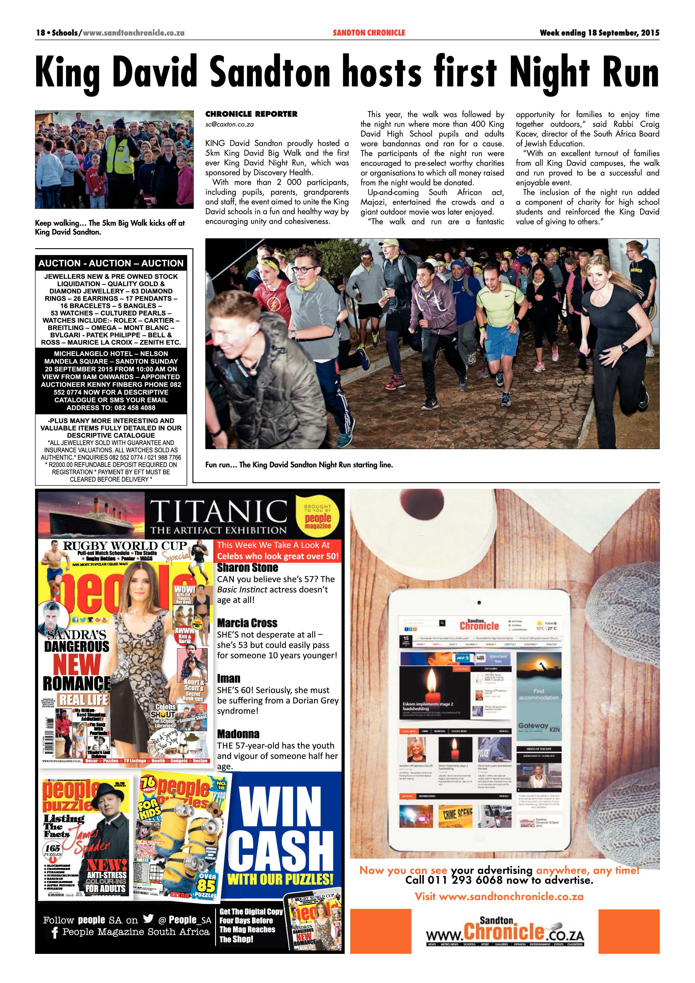 Sandton Chronicle 18 September 2015 page 18