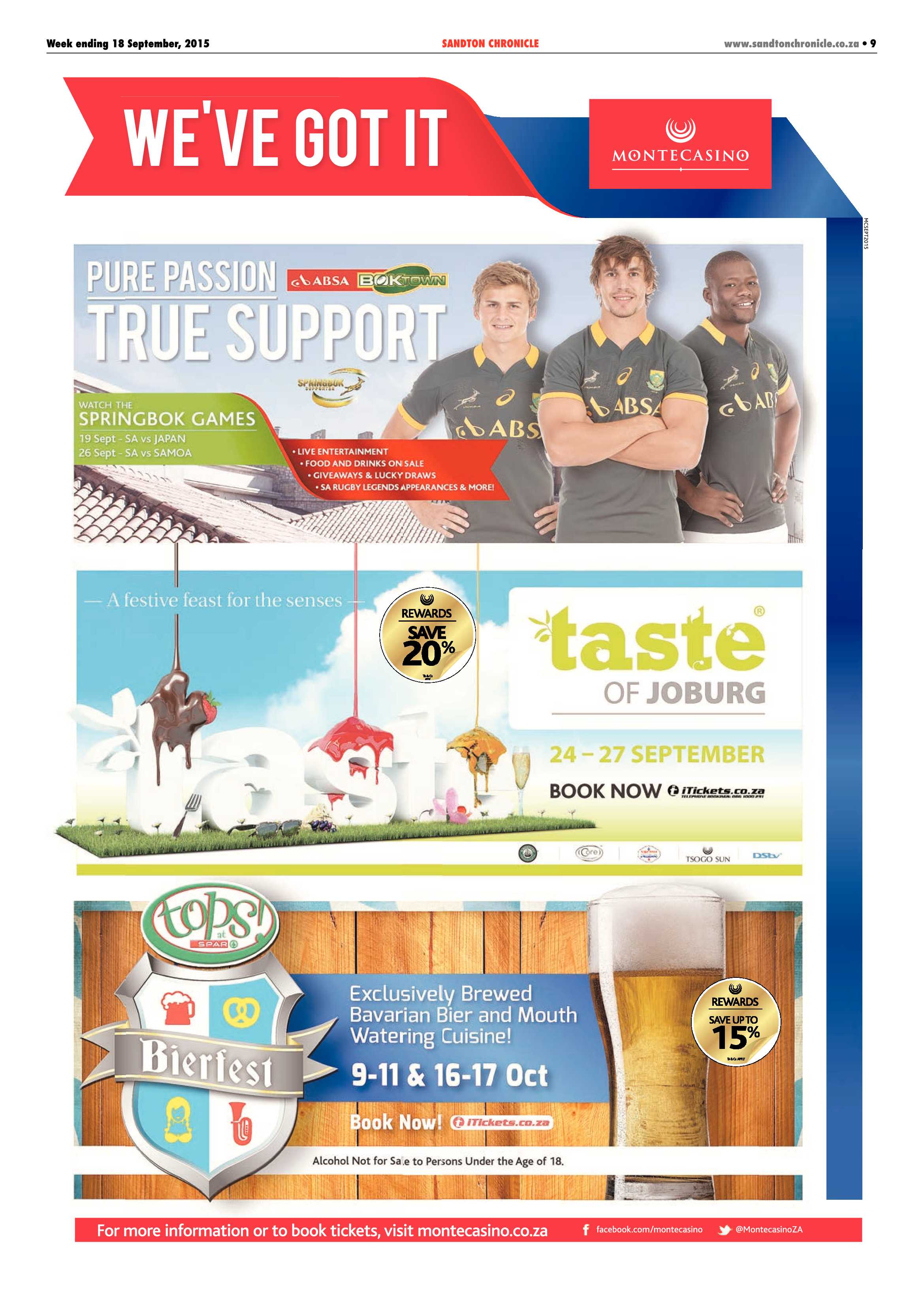 Sandton Chronicle 18 September 2015 page 9