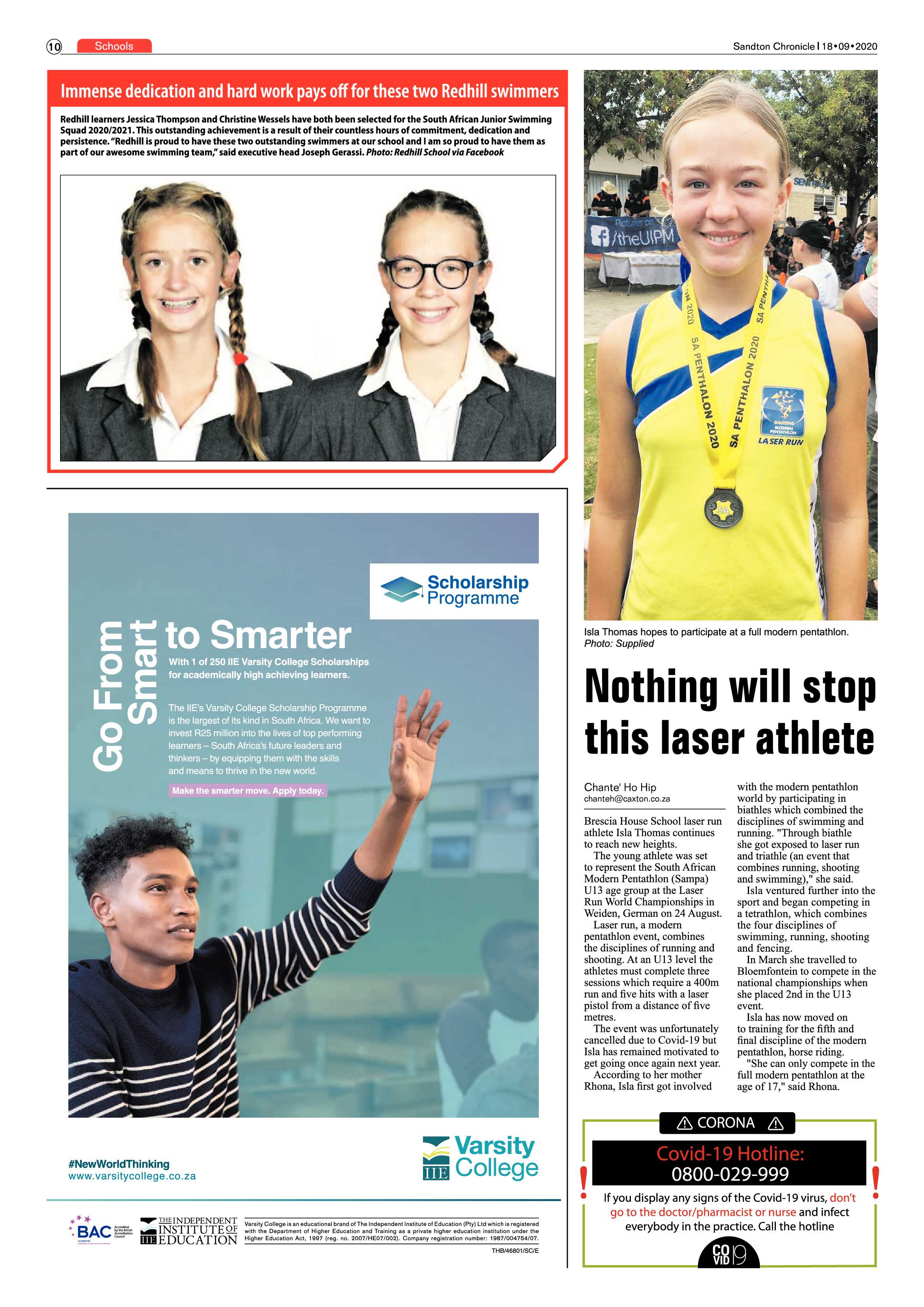 Sandton Chronicle 18 September 2020 page 10