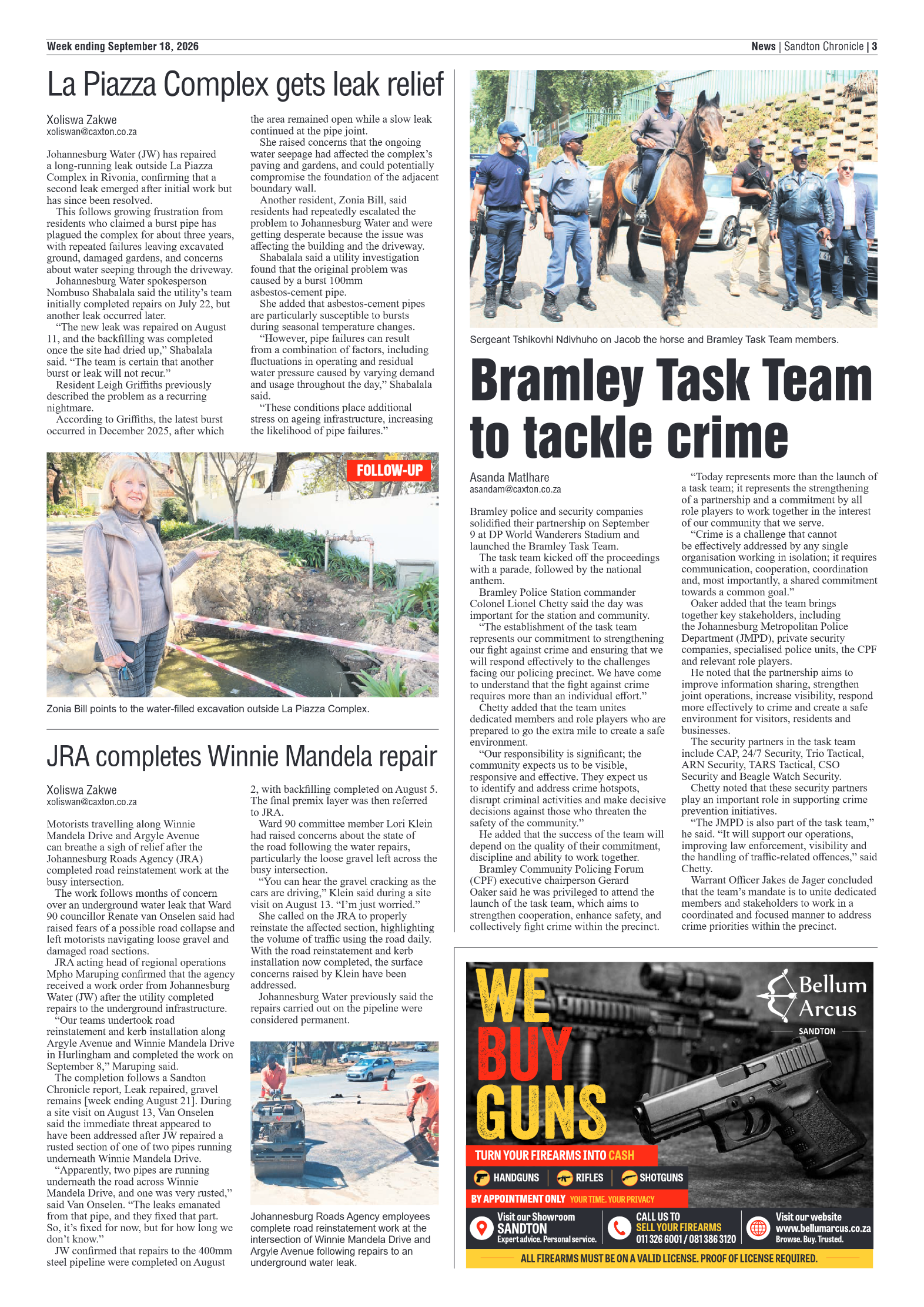 Sandton Chronicle 18 September 2026 page 3