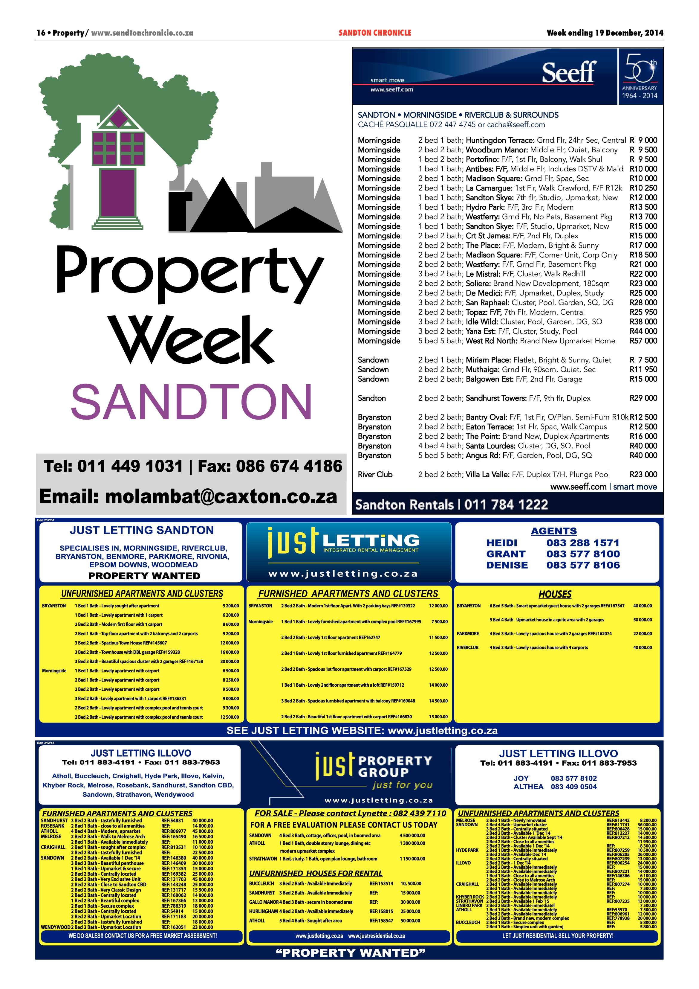Sandton Chronicle 19 December 2014 page 16