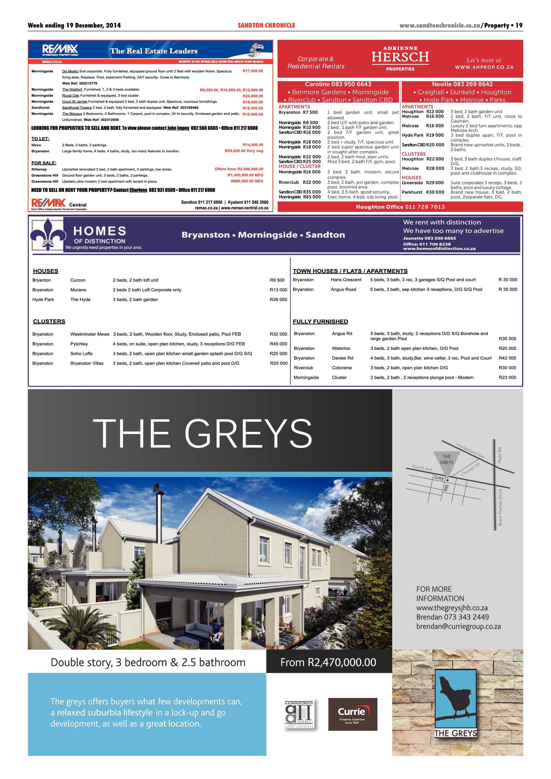 Sandton Chronicle 19 December 2014 page 19