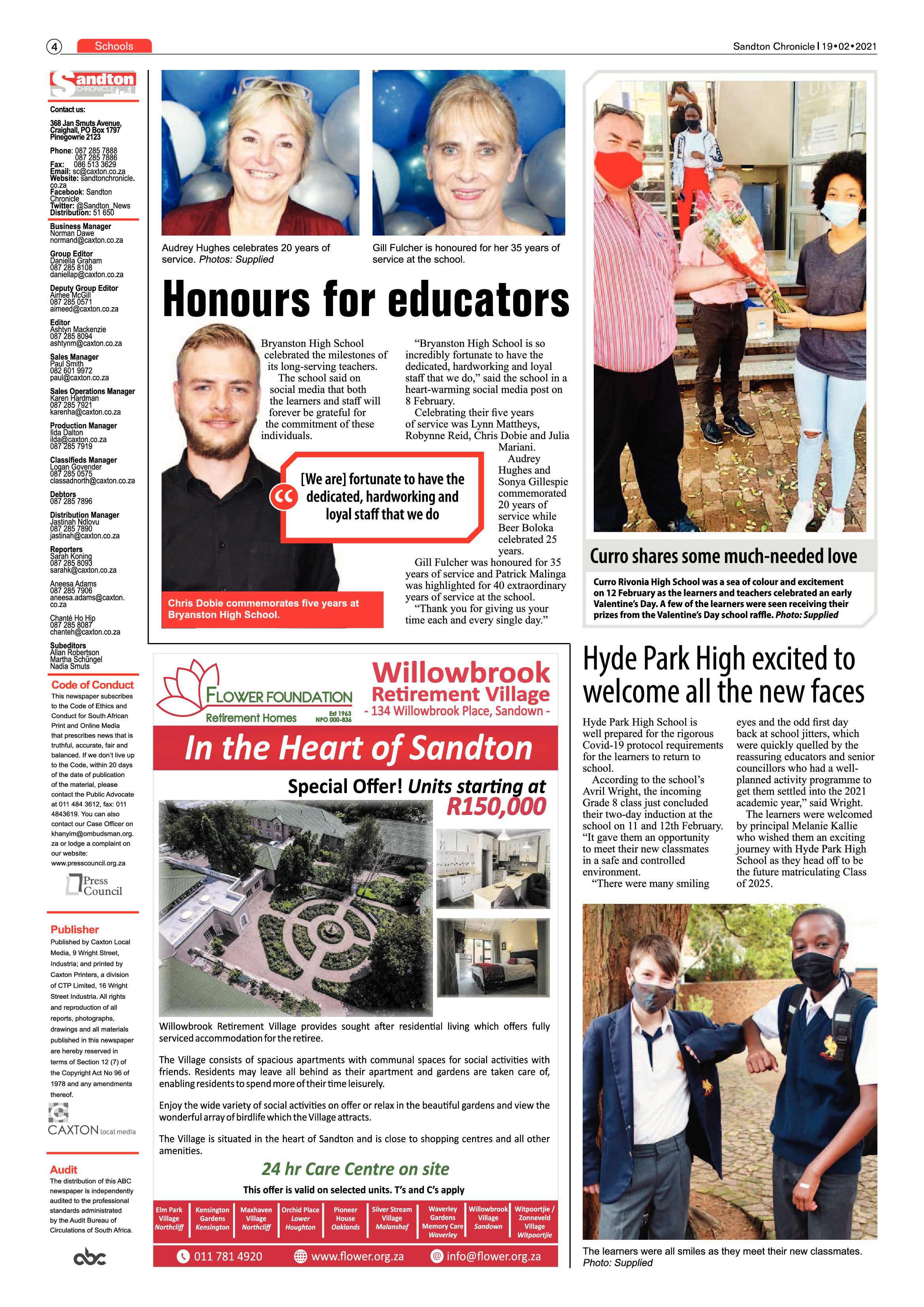 Sandton Chronicle 19 February 2021 page 4