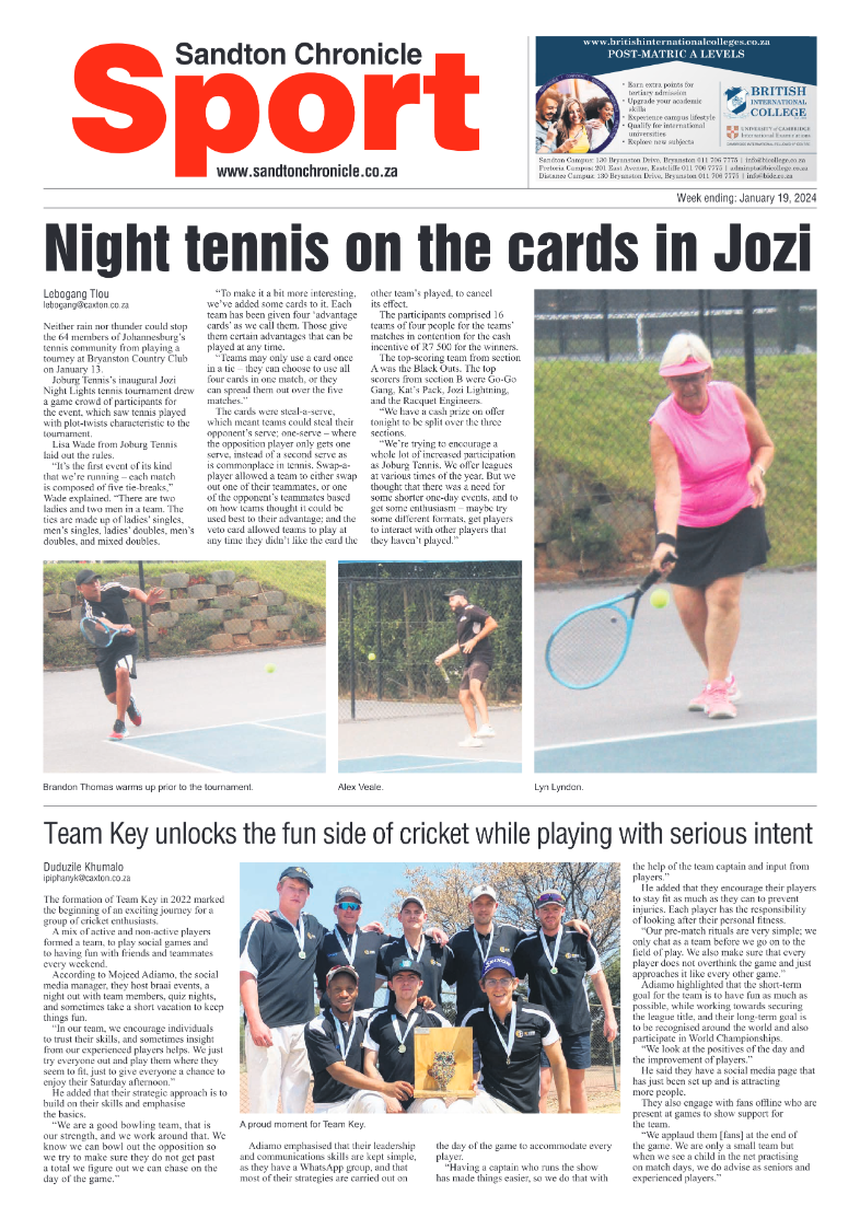 Sandton Chronicle 19 January 2024 page 12