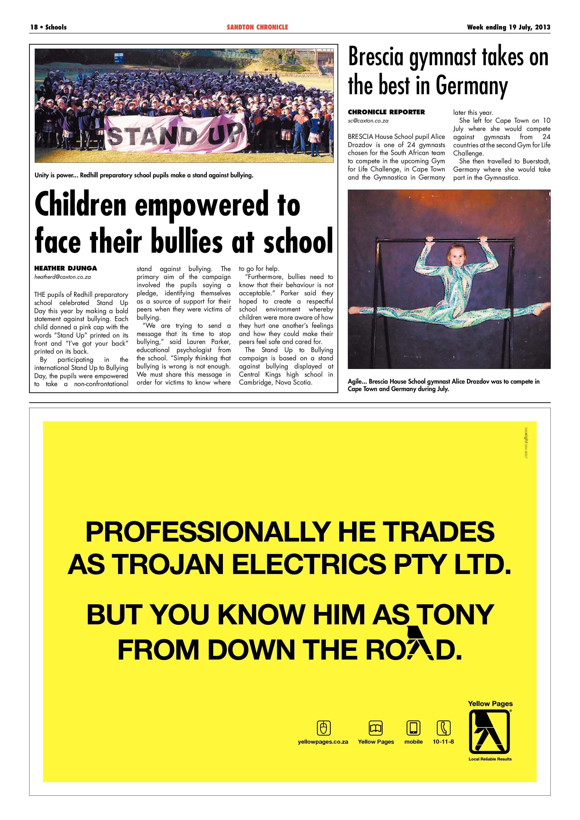 Sandton Chronicle 19 July 2013 page 18