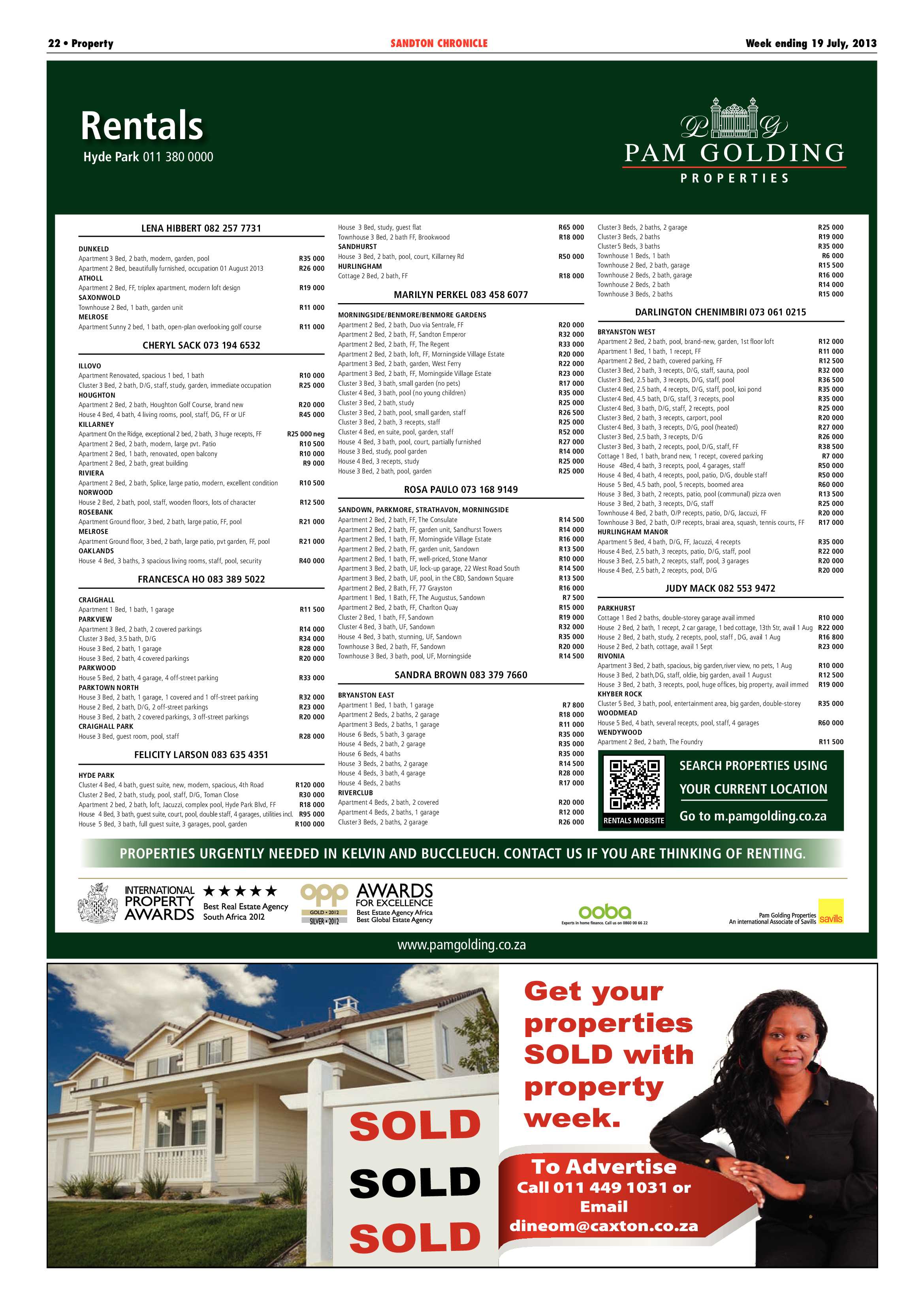 Sandton Chronicle 19 July 2013 page 22