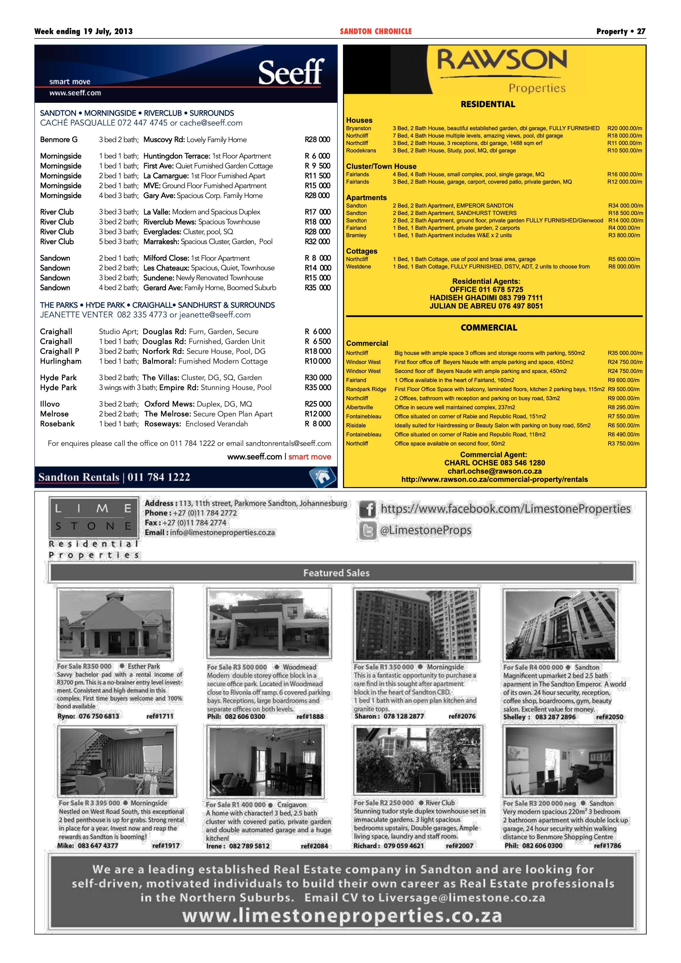 Sandton Chronicle 19 July 2013 page 27