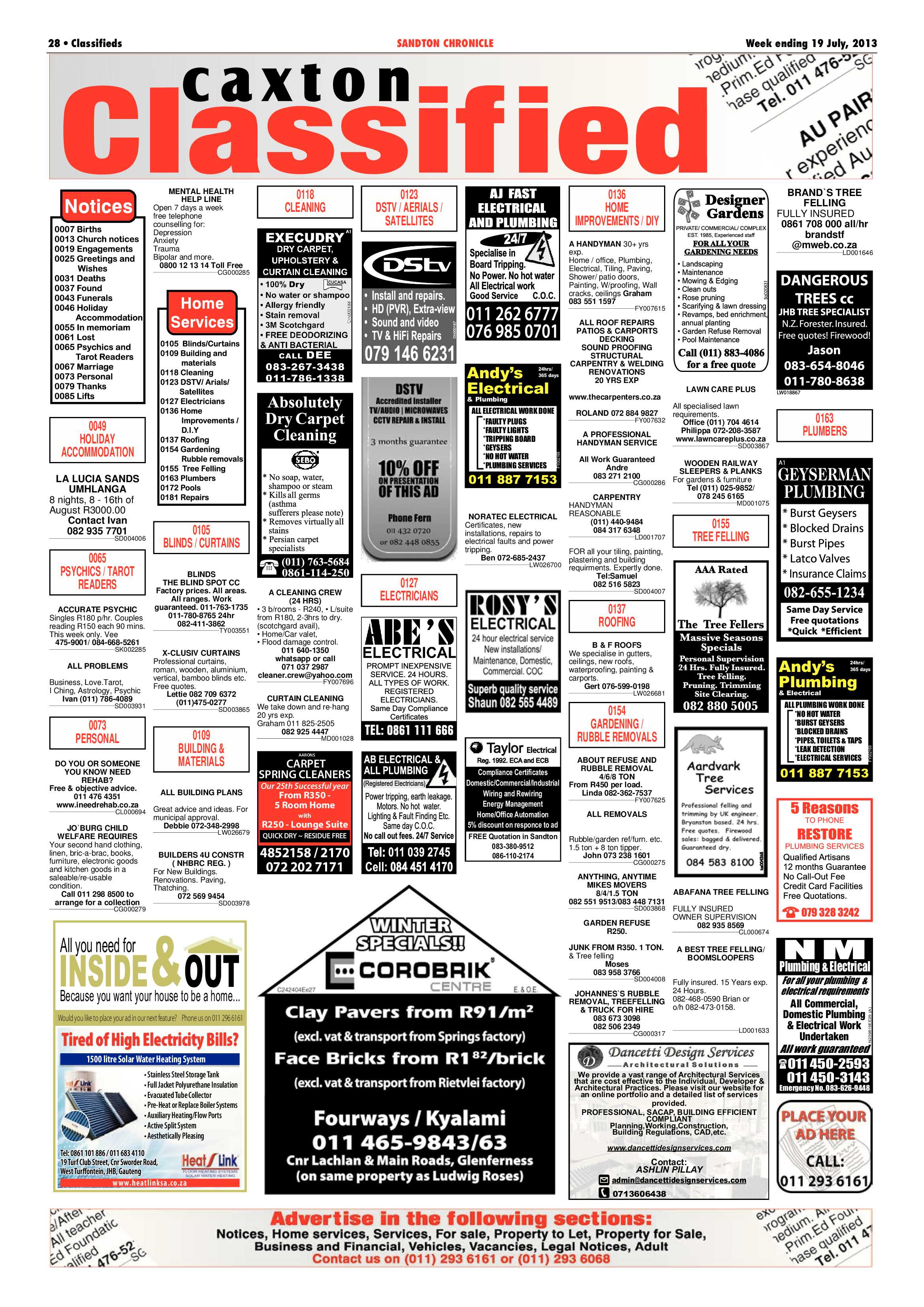 Sandton Chronicle 19 July 2013 page 28