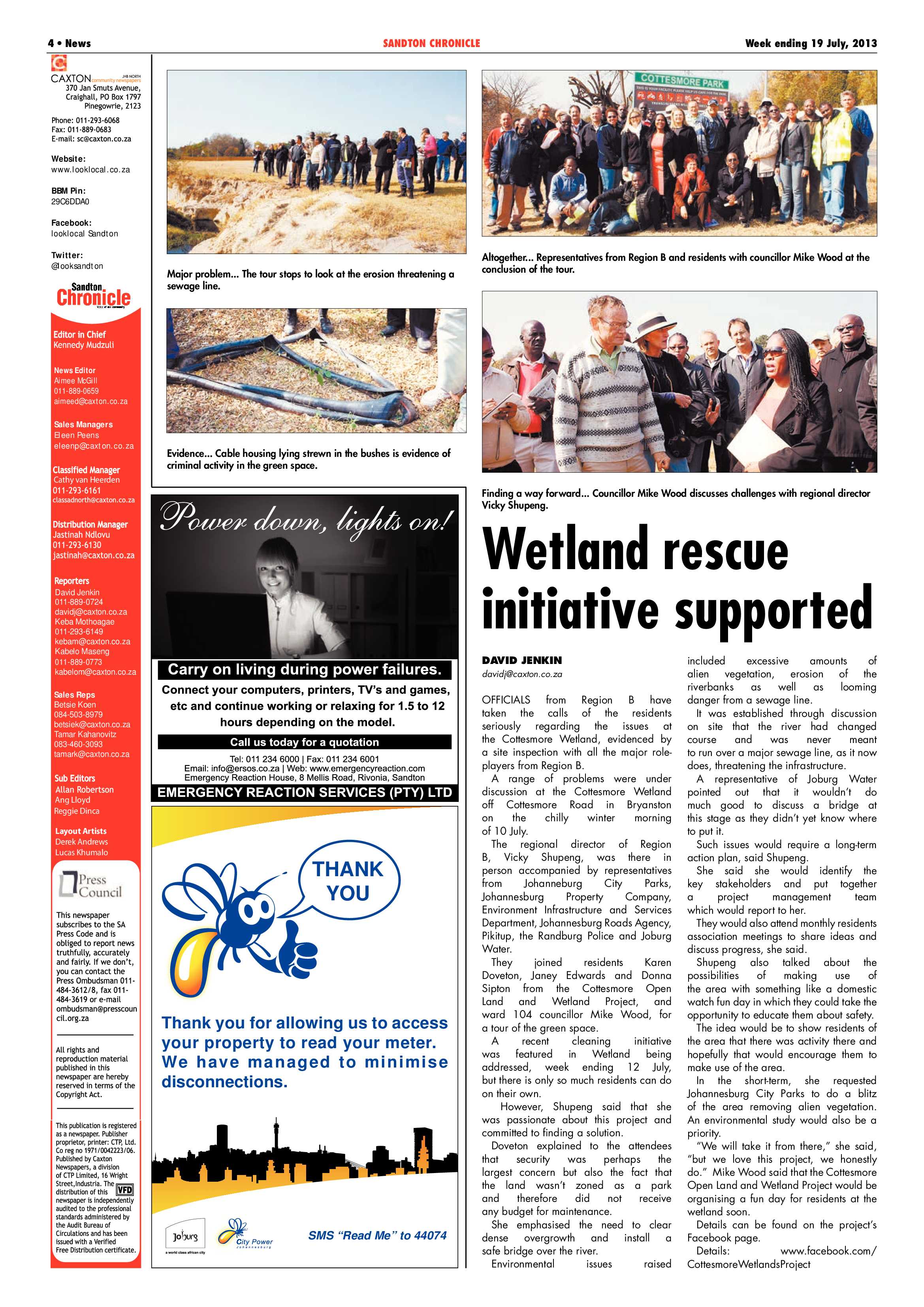 Sandton Chronicle 19 July 2013 page 4
