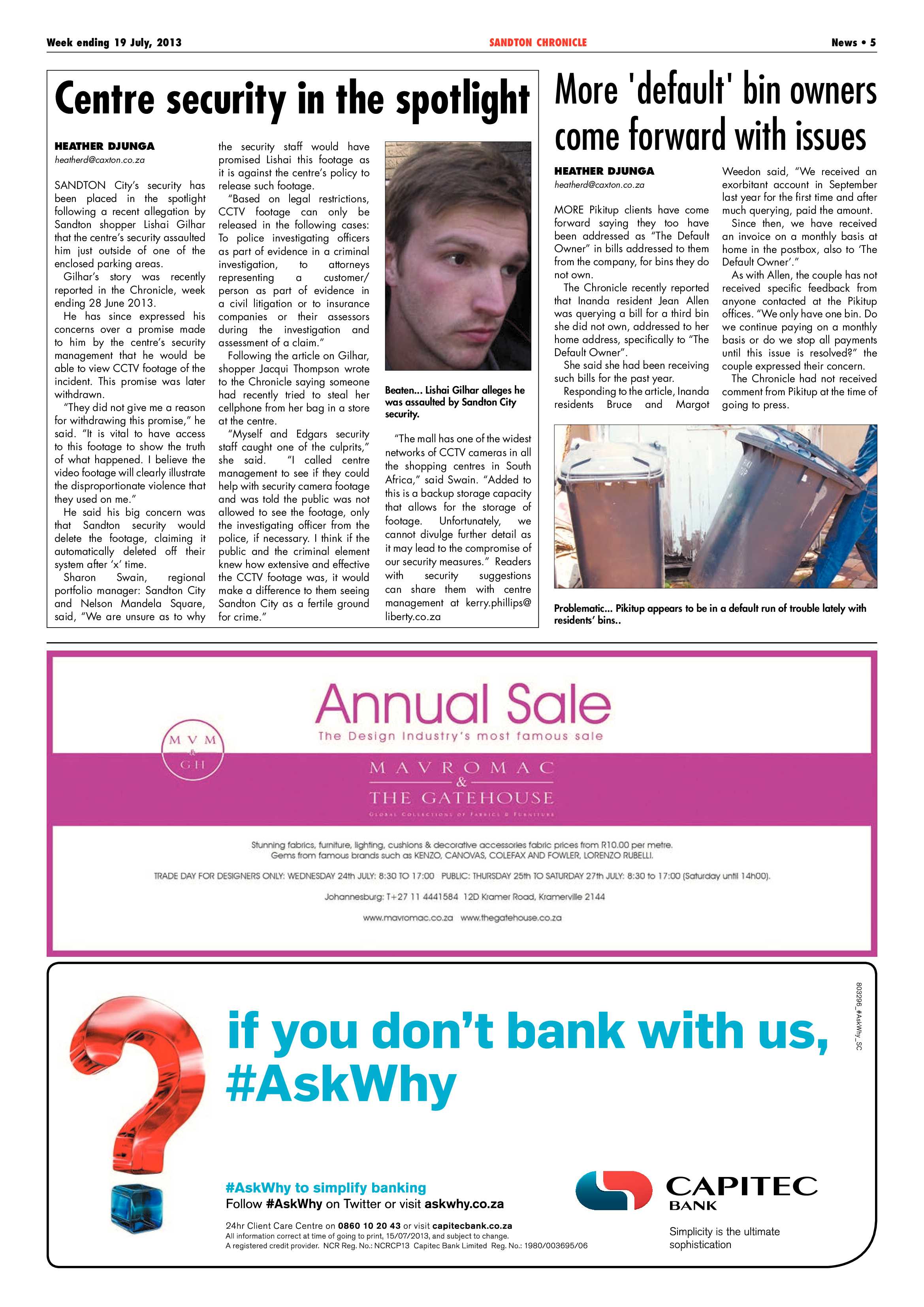 Sandton Chronicle 19 July 2013 page 5