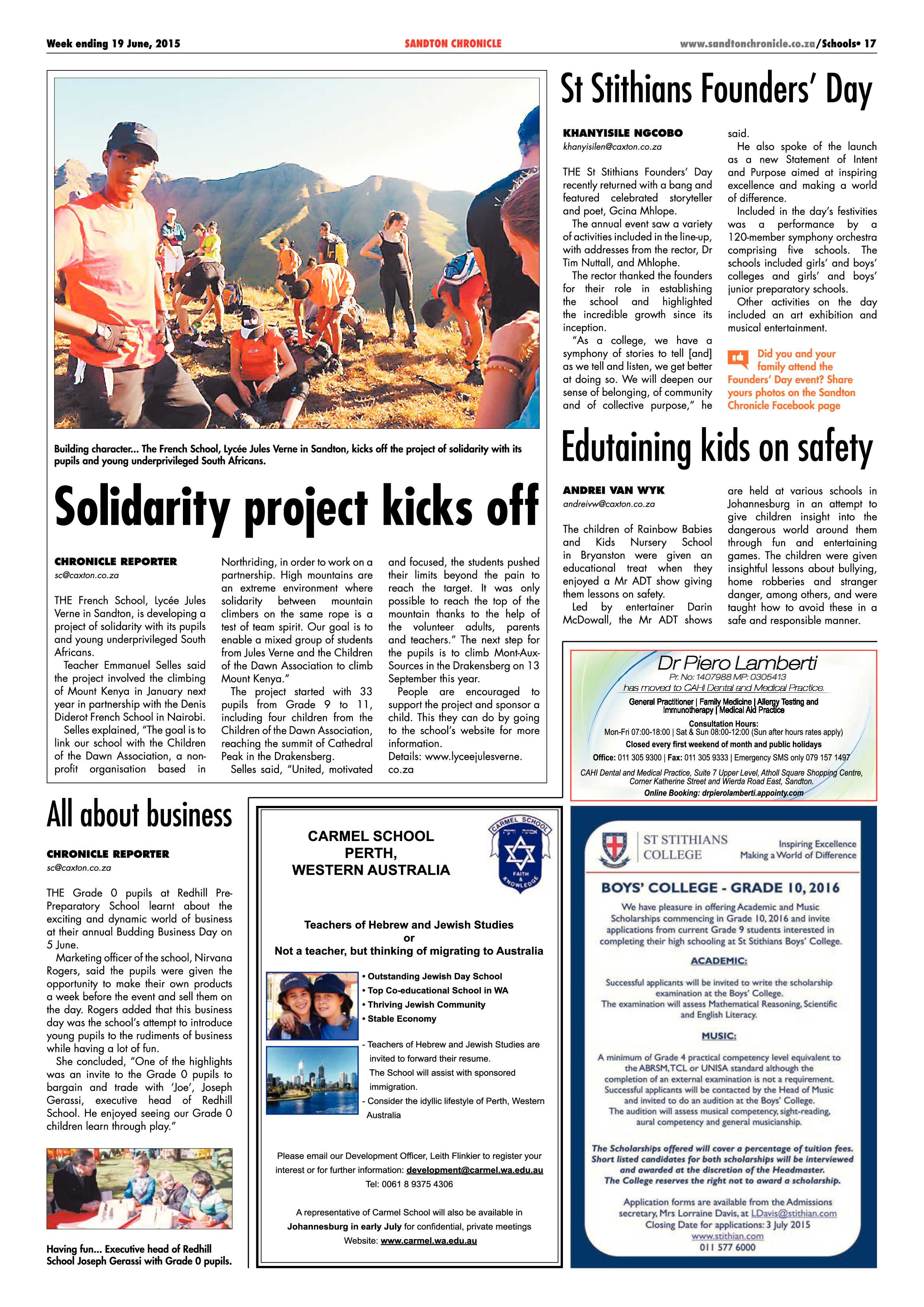 Sandton Chronicle 19 June 2015 page 17