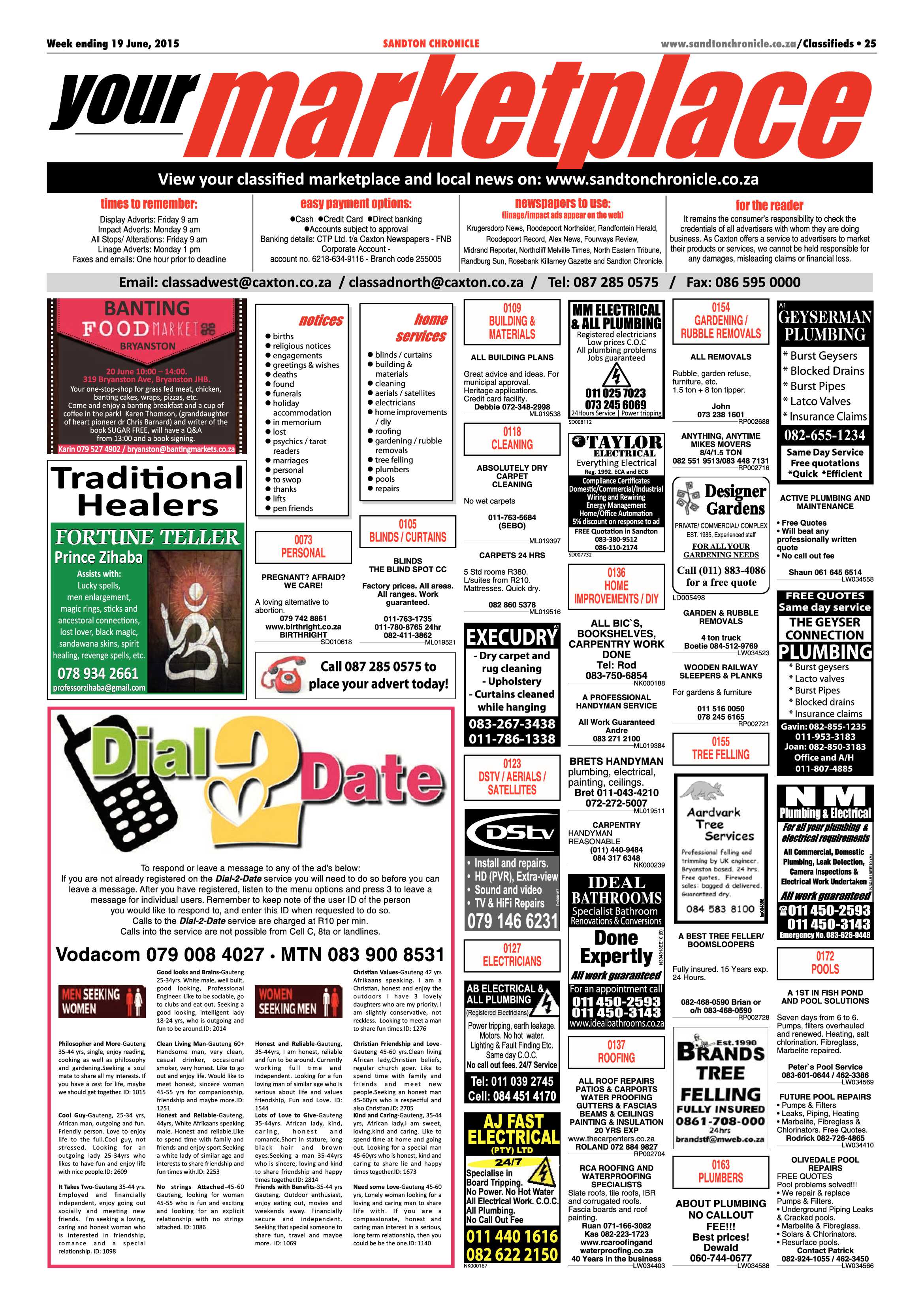 Sandton Chronicle 19 June 2015 page 25