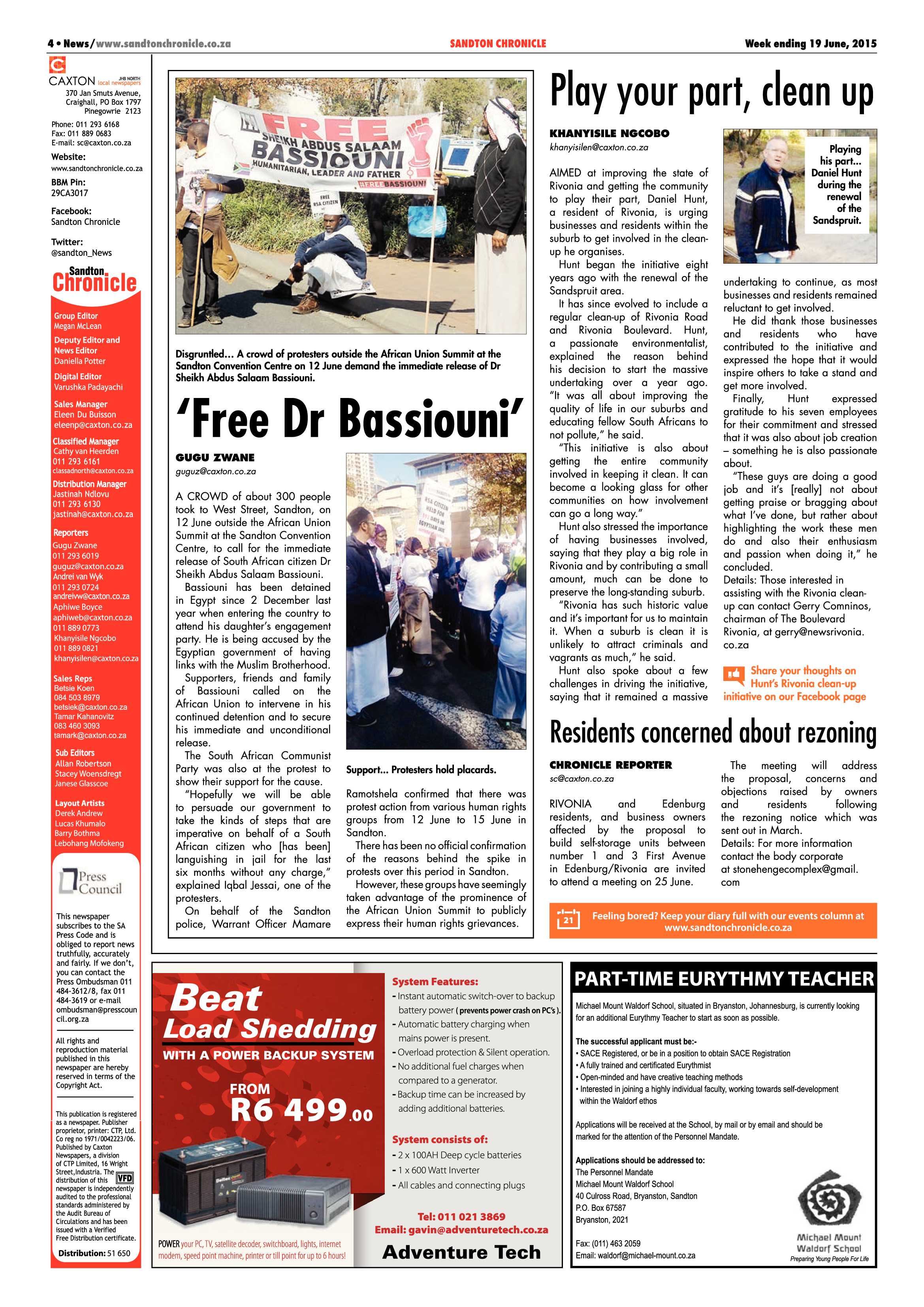 Sandton Chronicle 19 June 2015 page 4