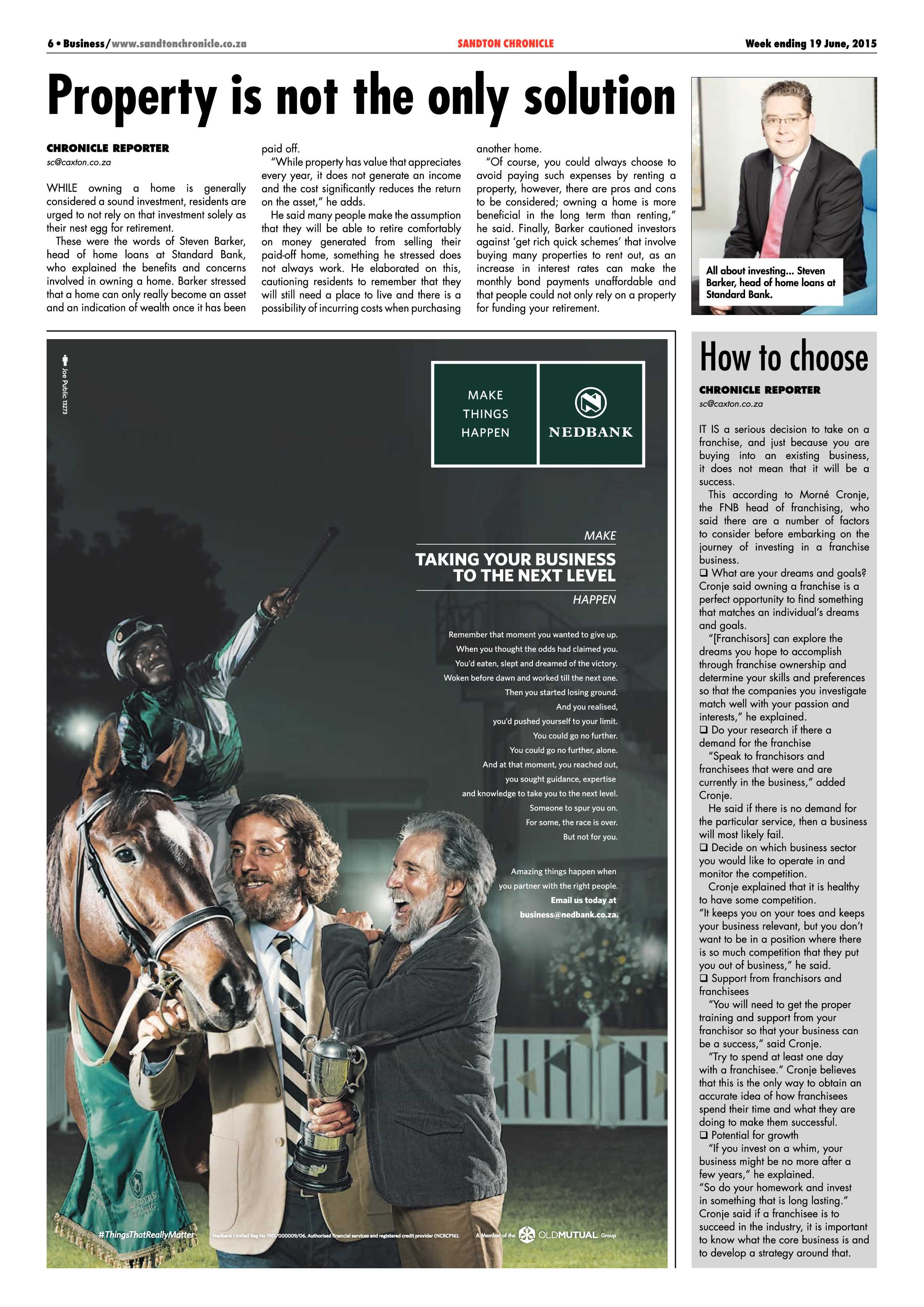 Sandton Chronicle 19 June 2015 page 6