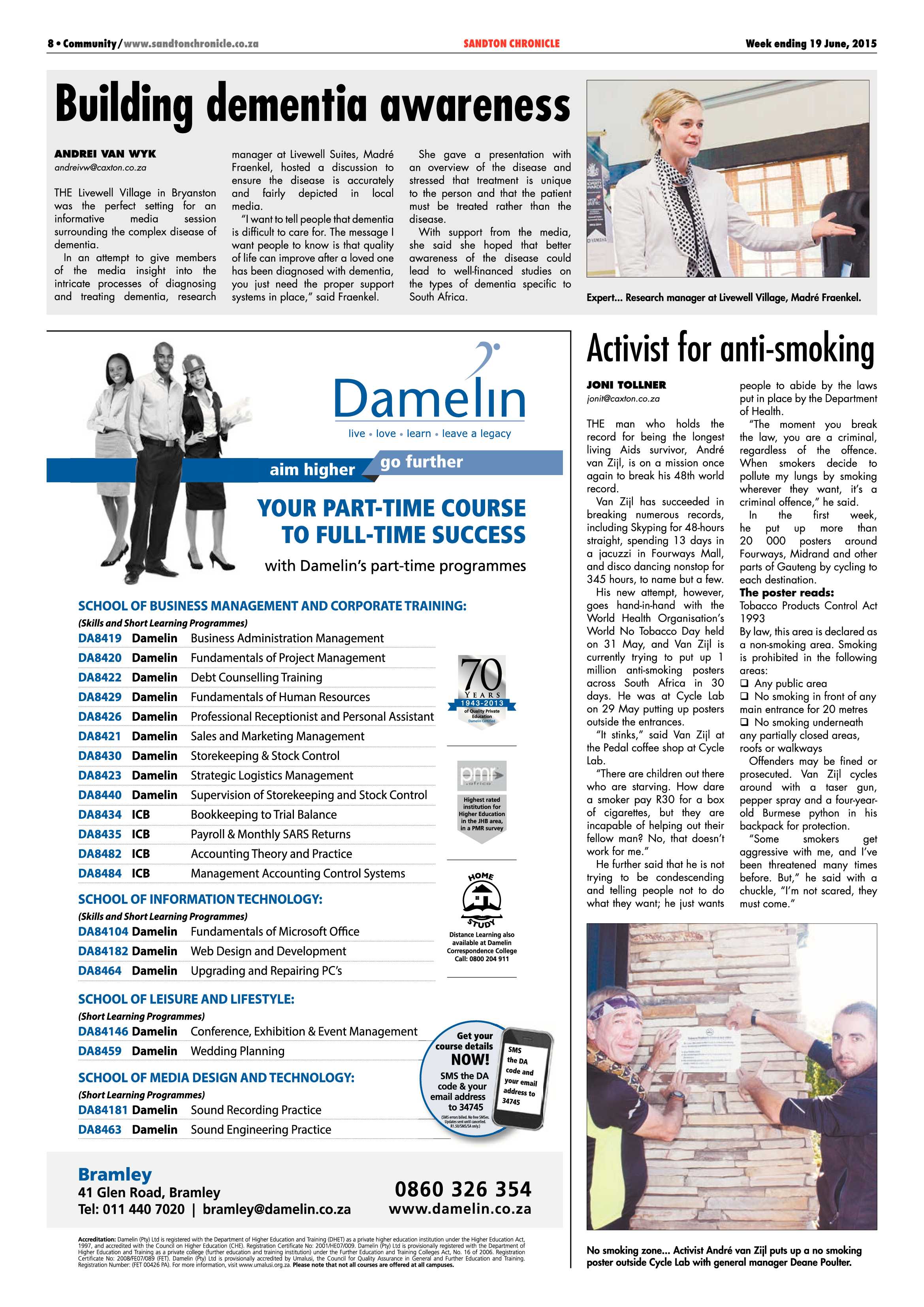 Sandton Chronicle 19 June 2015 page 8